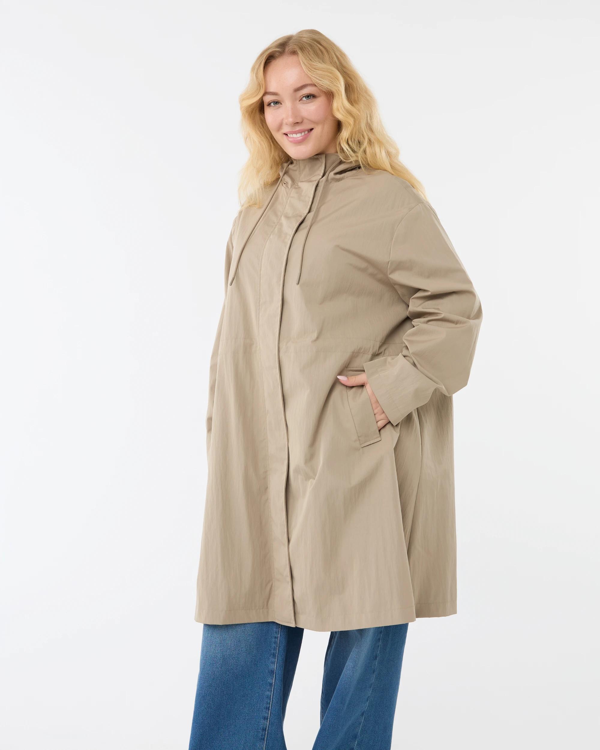 3 Long Raincoat Natural, 3 of 9