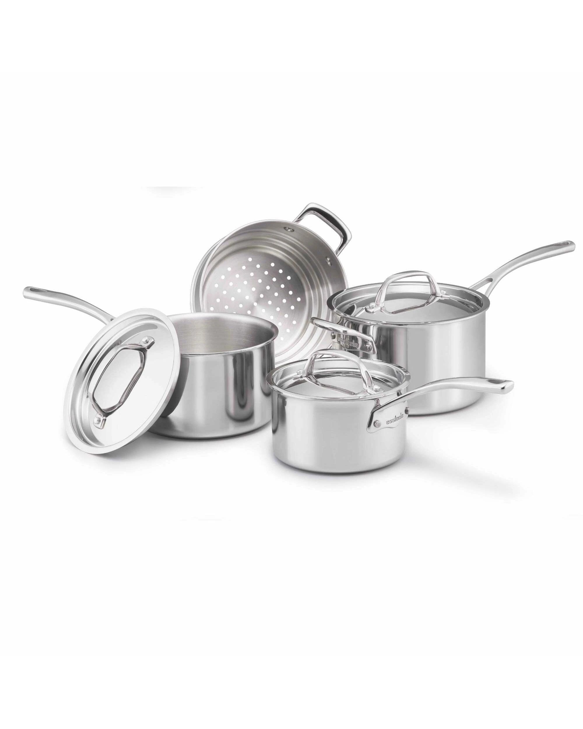1 Essteele Eternita Clad Stainless Steel Induction 4 Piece Cookware Set - Silver, 1 of 1