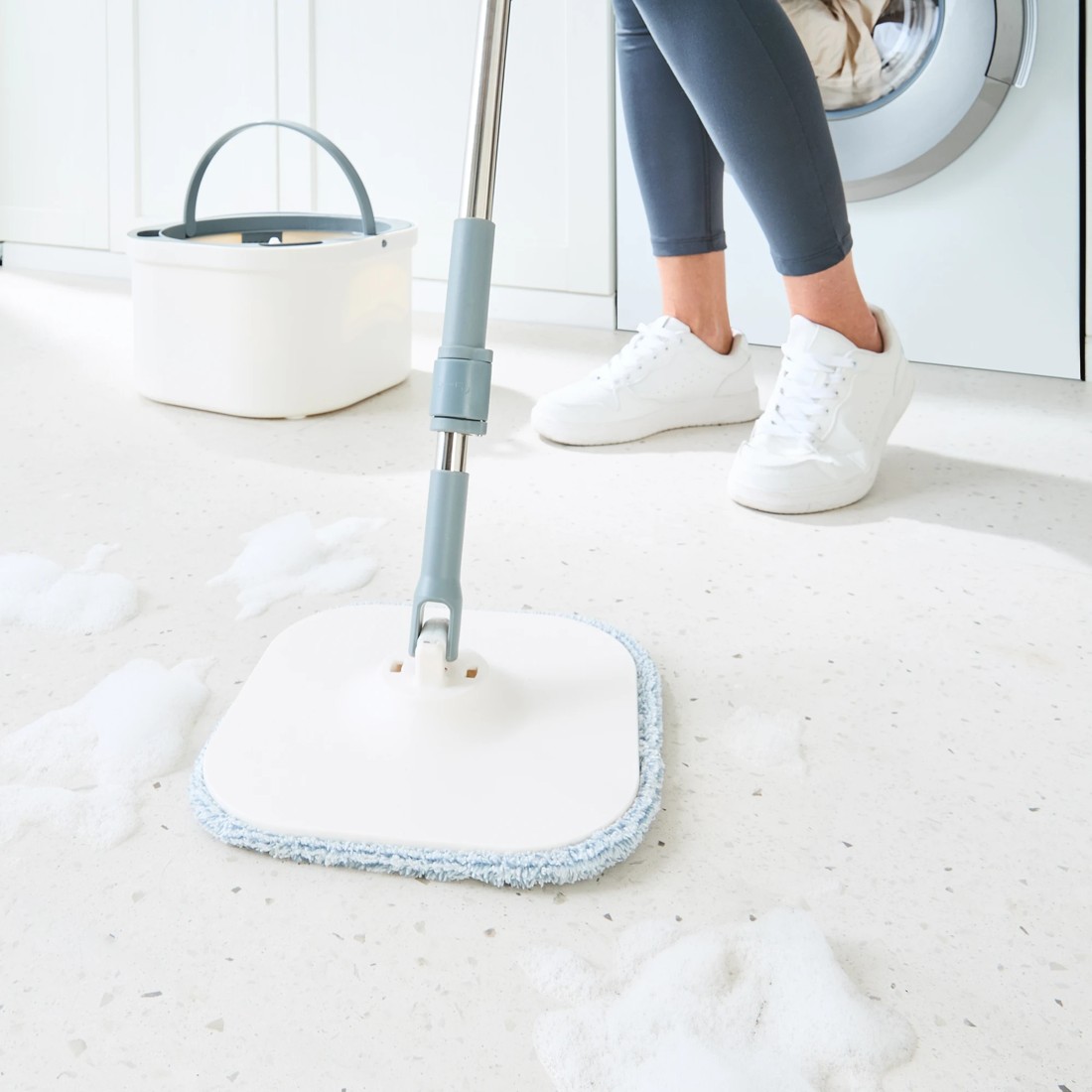 1 2 Pack Dual Section Mop Set Refills, 1 of 10