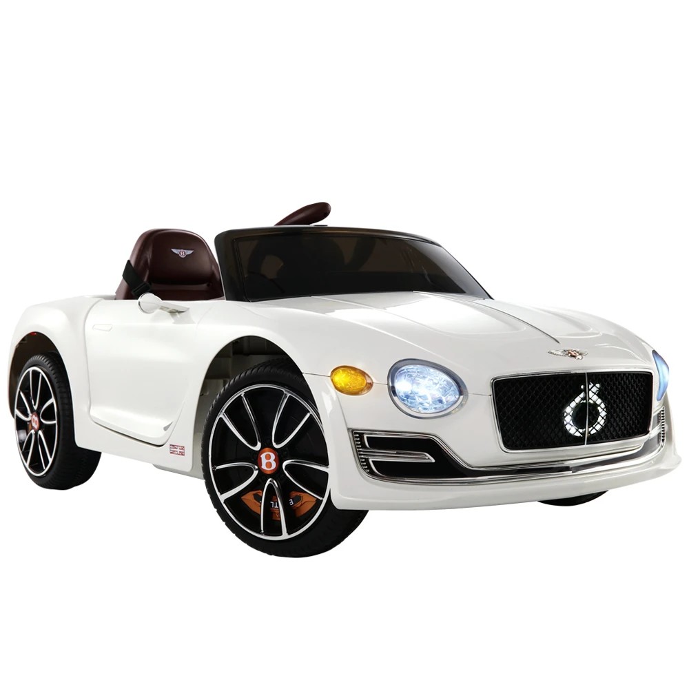 1 Kids Electric Ride On Car Bentley Licensed EXP12 Toy Cars Remote 12V - White, 1 of 8