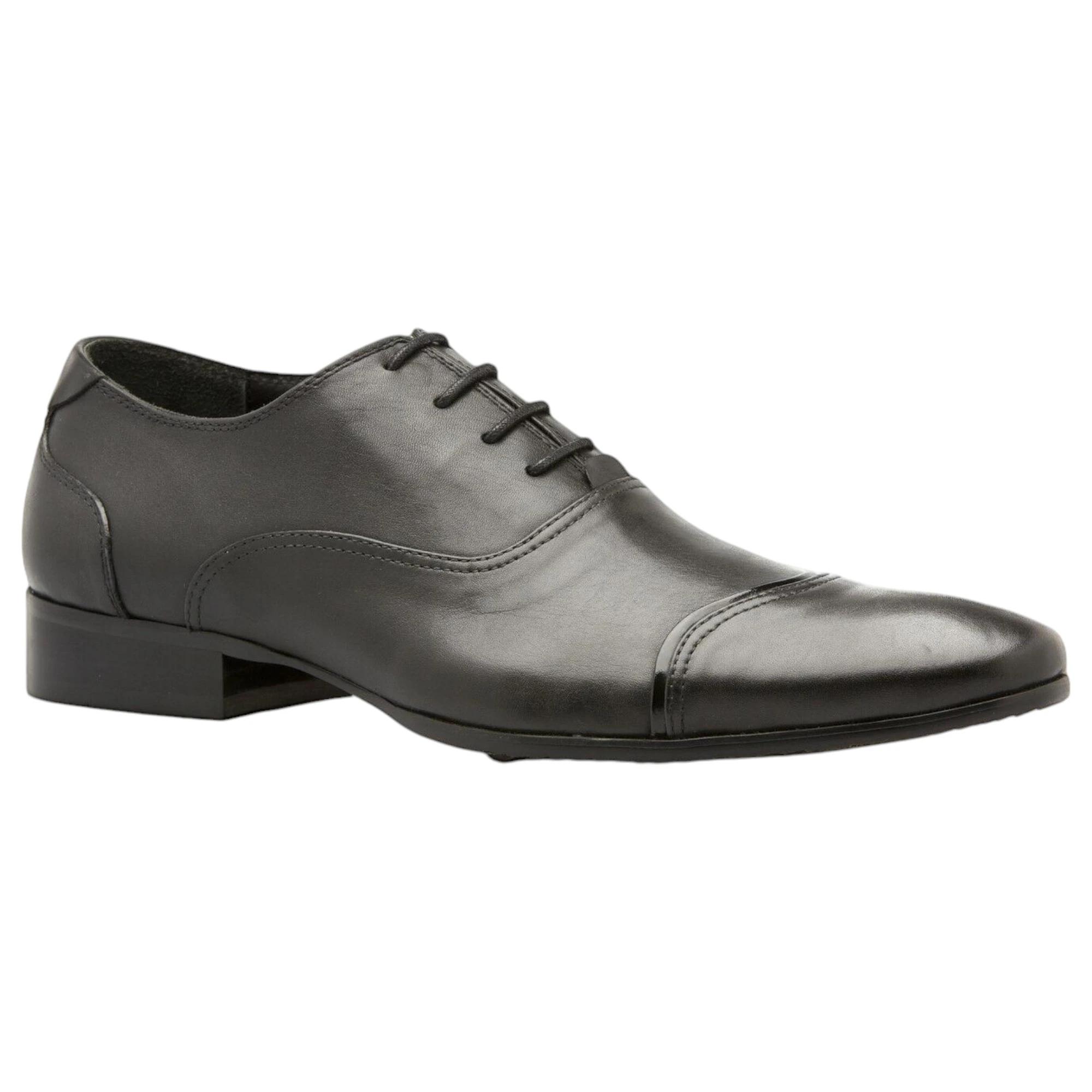 1 Zasel Mens Night Dress Leather Lace Up Formal Wedding Work Shoes BLACK, 1 of 3
