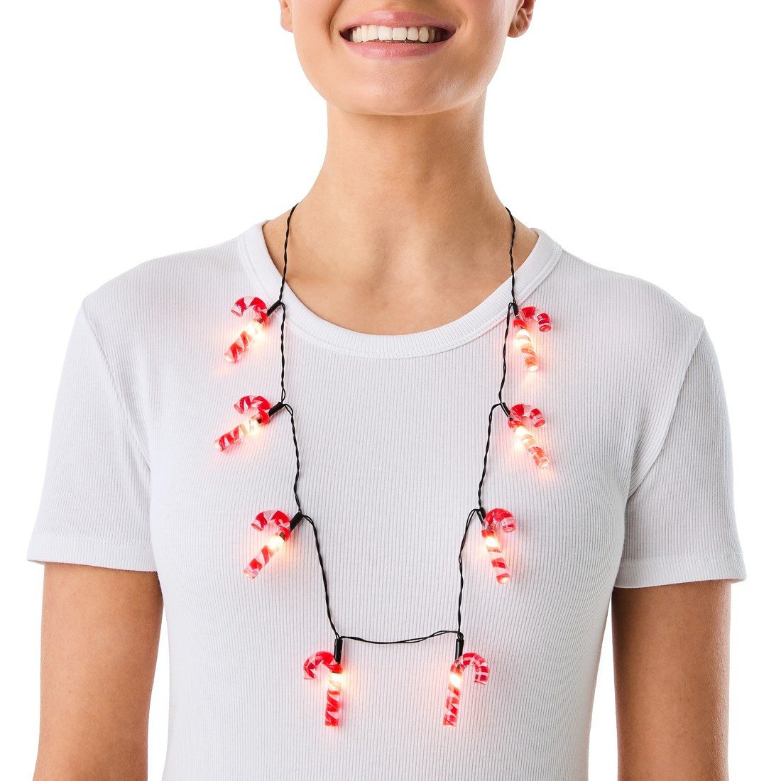 5 Light Up Christmas Necklace - Assorted, 5 of 9