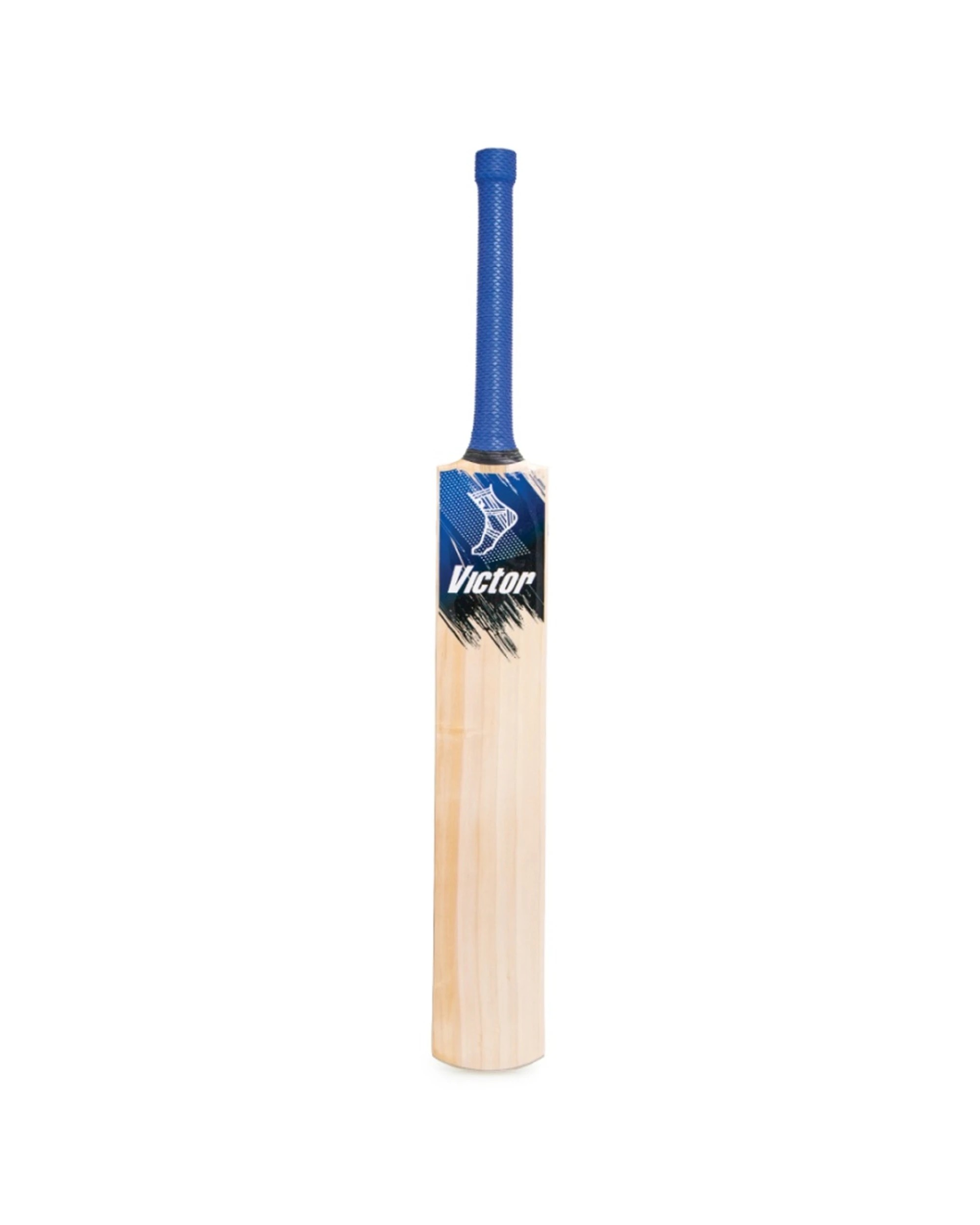 1 Victor Sports English Willow Elite Cricket Bat Optima Grade 3 Short Handle - Blue, 1 of 7