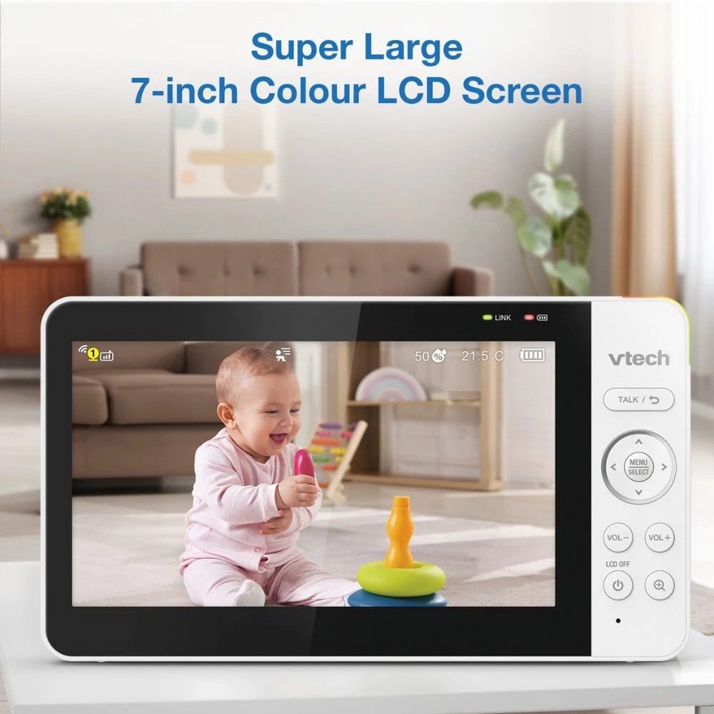 3 Vtech 7" Smart Pan & Tilt Baby Monitor, 3 of 9