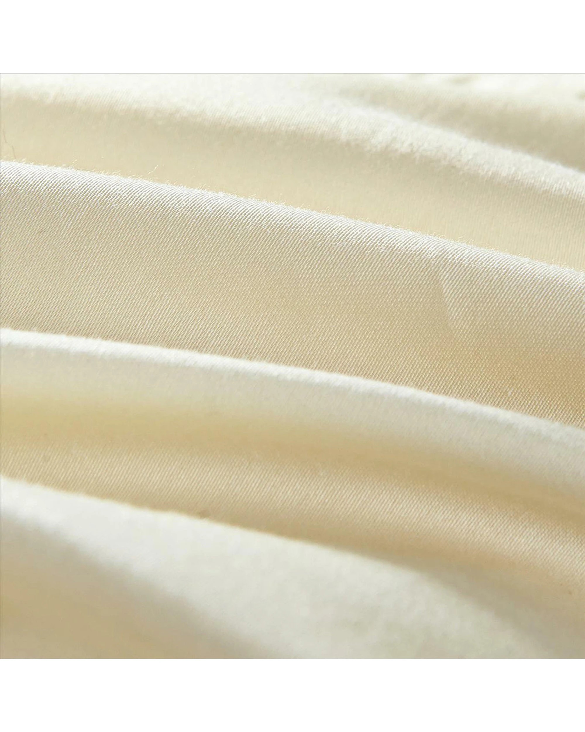5 Cotton More 2pc 800TC Long Staple Cotton Satin Silk Feel Kids Pillowcases 42x60cm - Natural, 5 of 5