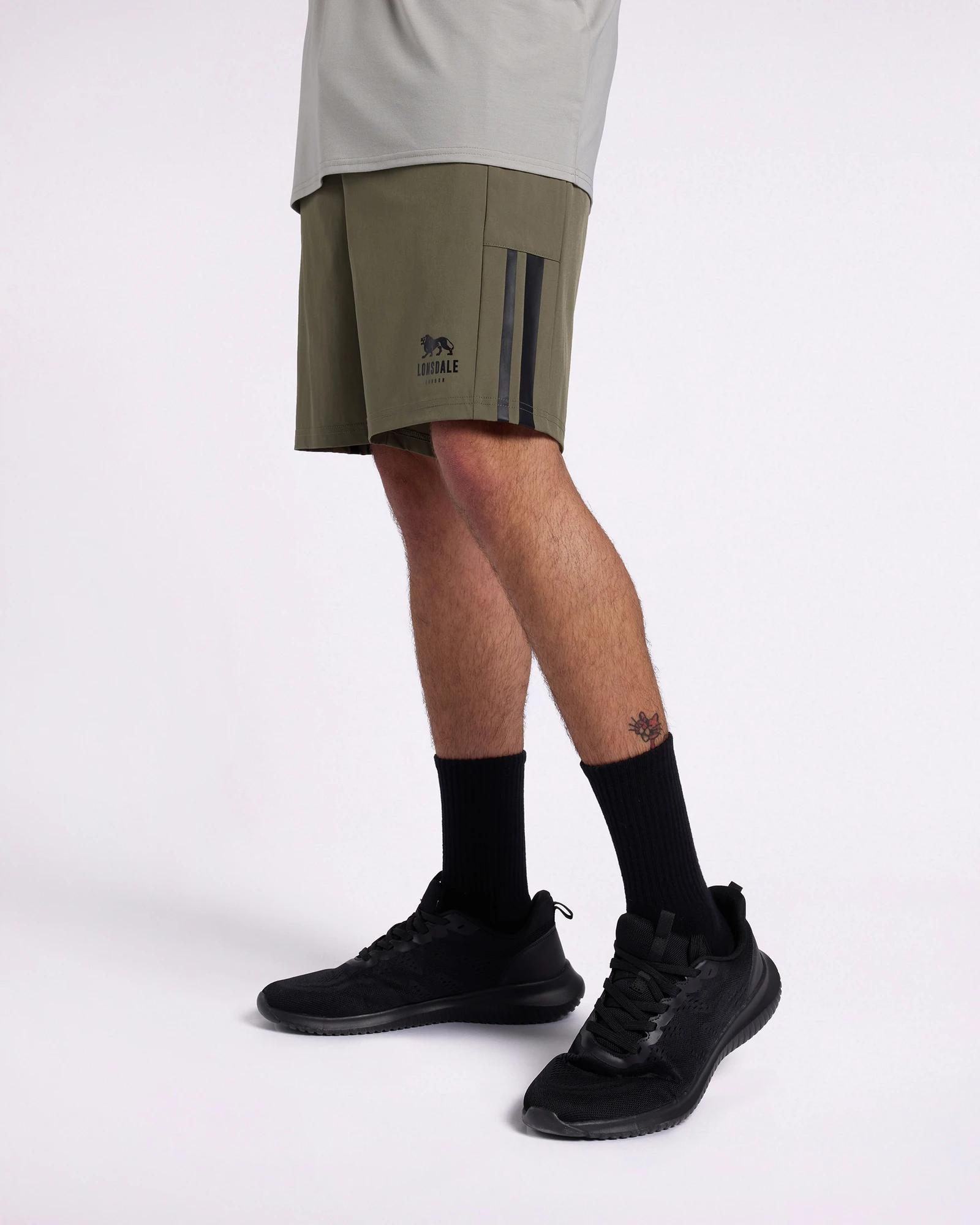 4 Active Shorts - Lonsdale London OLIVE, 4 of 4