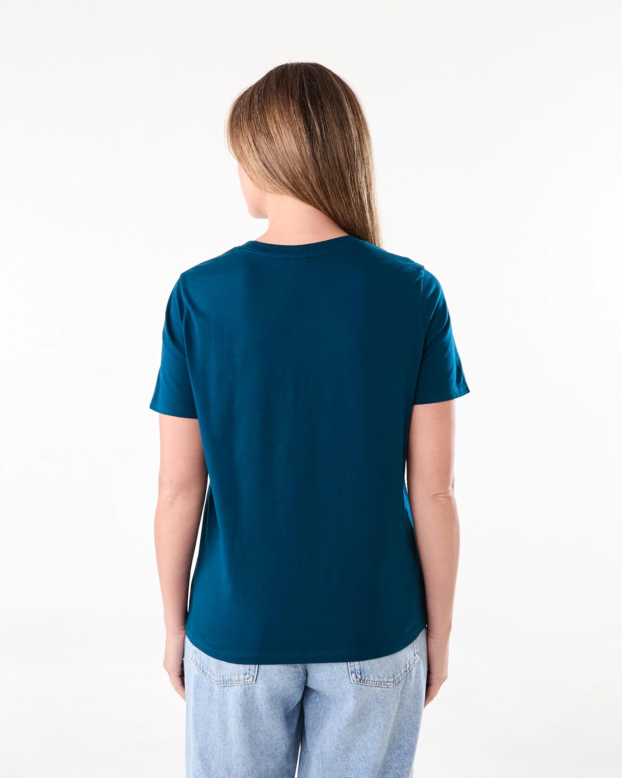 3 Short Sleeve Australian Cotton T-shirt Blu Ink, 3 of 6