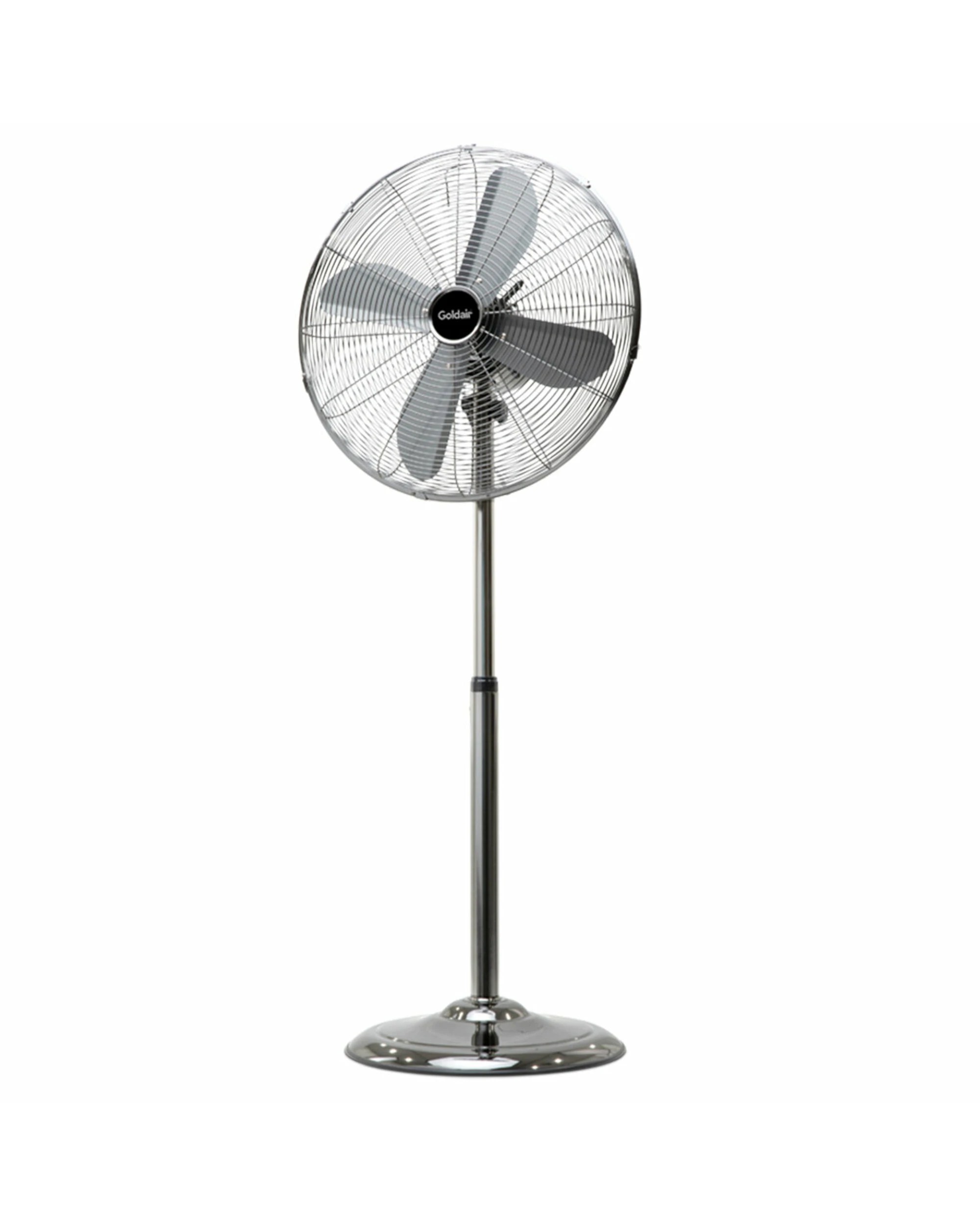 1 Goldair 45cm Pedestal Fan Black Chrome, 1 of 1