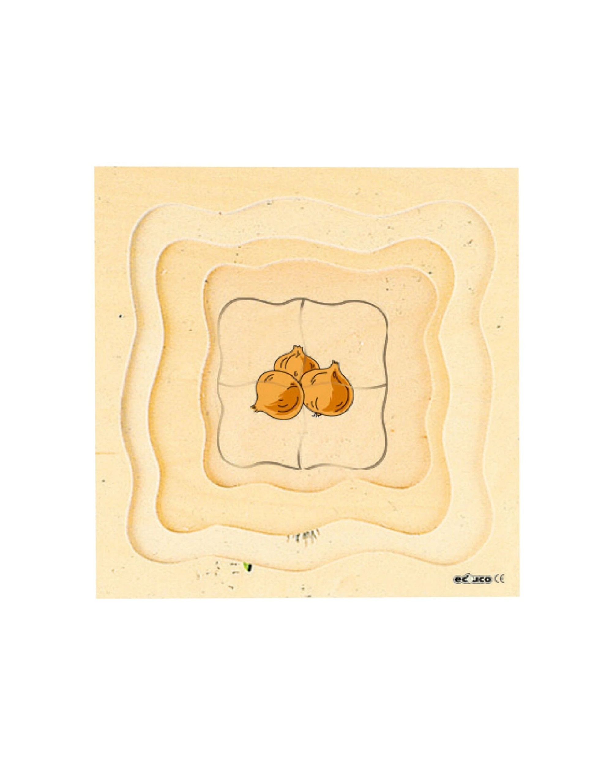 1 EDUCO 31Pc Multilayer Puzzle Grow Up Tulip Birch Plywood 24 X 24 Cm Ages 3 Years - Multi, 1 of 4