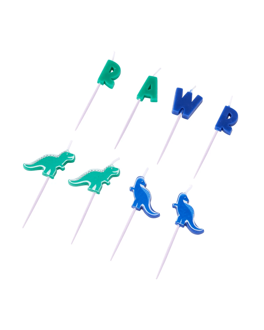 1 8 Pack Dinosaur Candles, 1 of 7