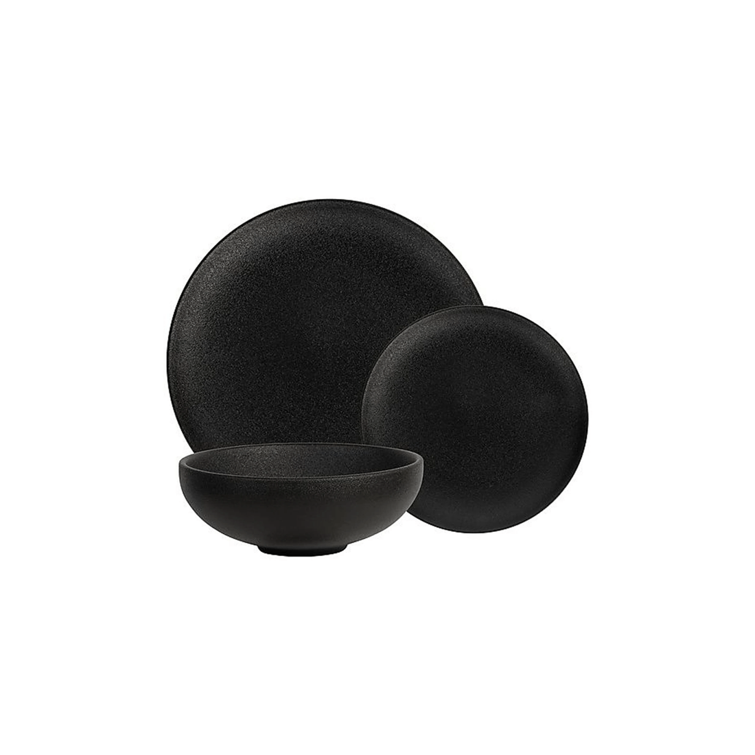 3 Maxwell & Williams 12pc Caviar Dinner Set Dishwasher And Microwave Safe Melamine
 - Black, 3 of 3