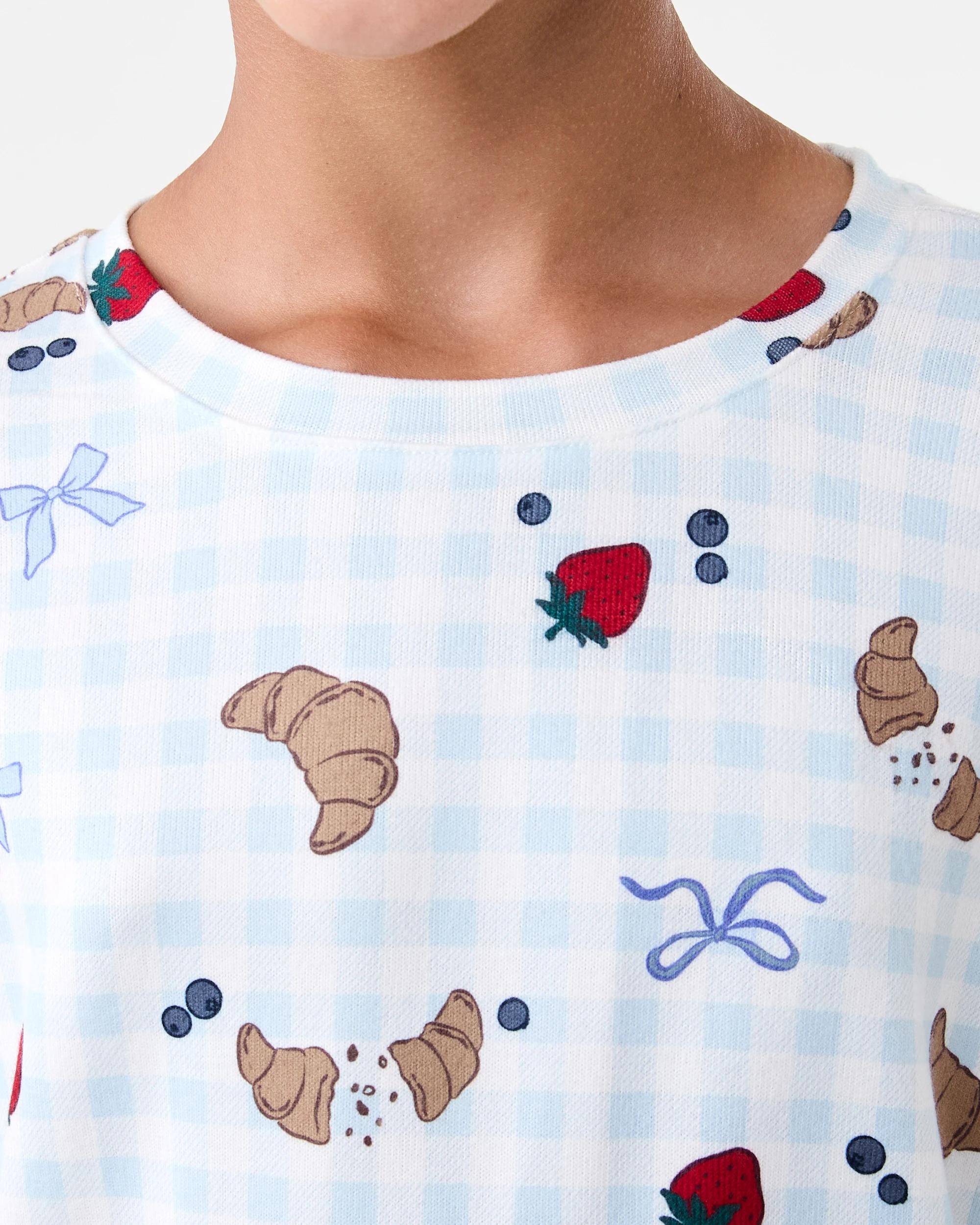 4 Hacci Pyjama Set Blu Gng Br, 4 of 7