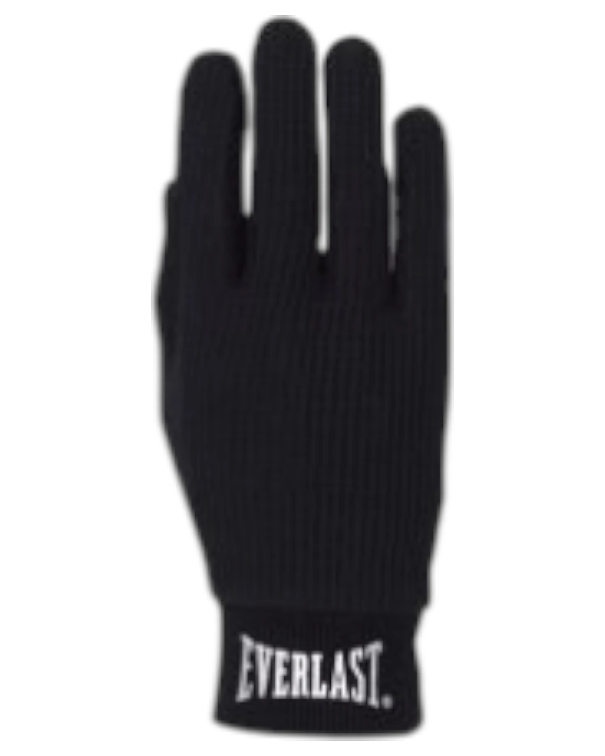 2 Everlast Black Cotton Gloves Liners Training Boxing Gym L/XL - Black, 2 of 4