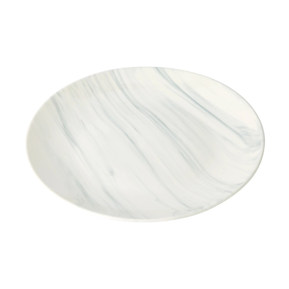 1 Grey Marble Look Dinner Plate, 1 of 5