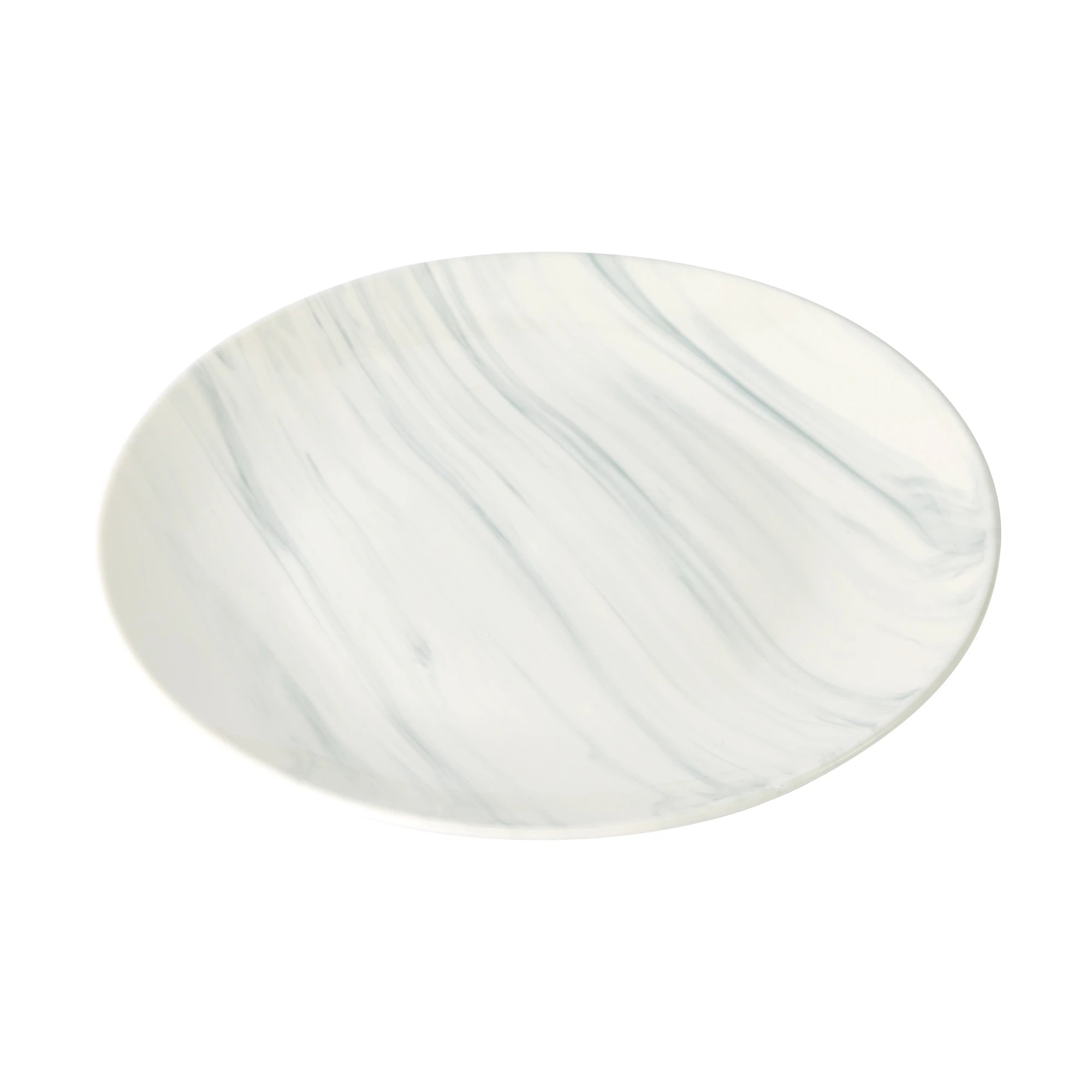 1 Grey Marble Look Dinner Plate, 1 of 5
