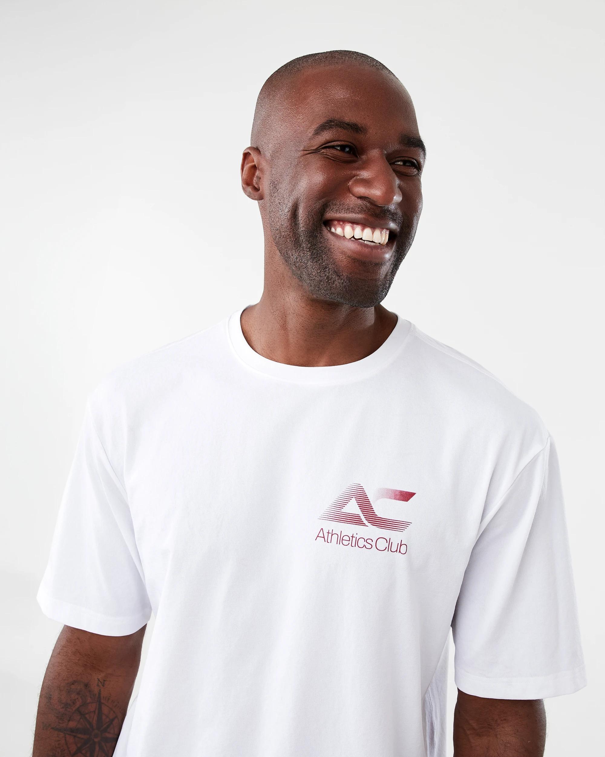 4 Active Mens Oversized Graphic T-shirt White, 4 of 7