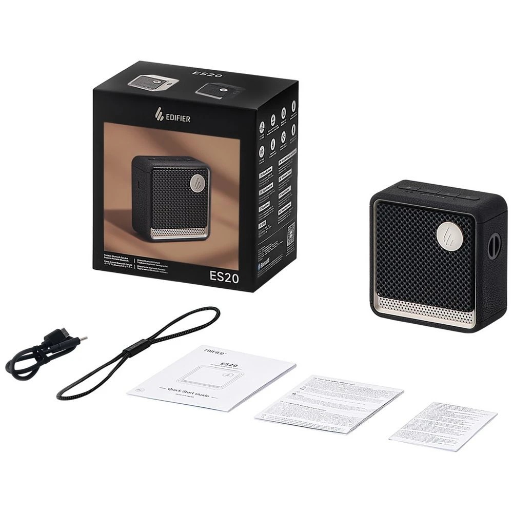 6 EDIFIER ES20 Portable Bluetooth Speaker Black, 6 of 8