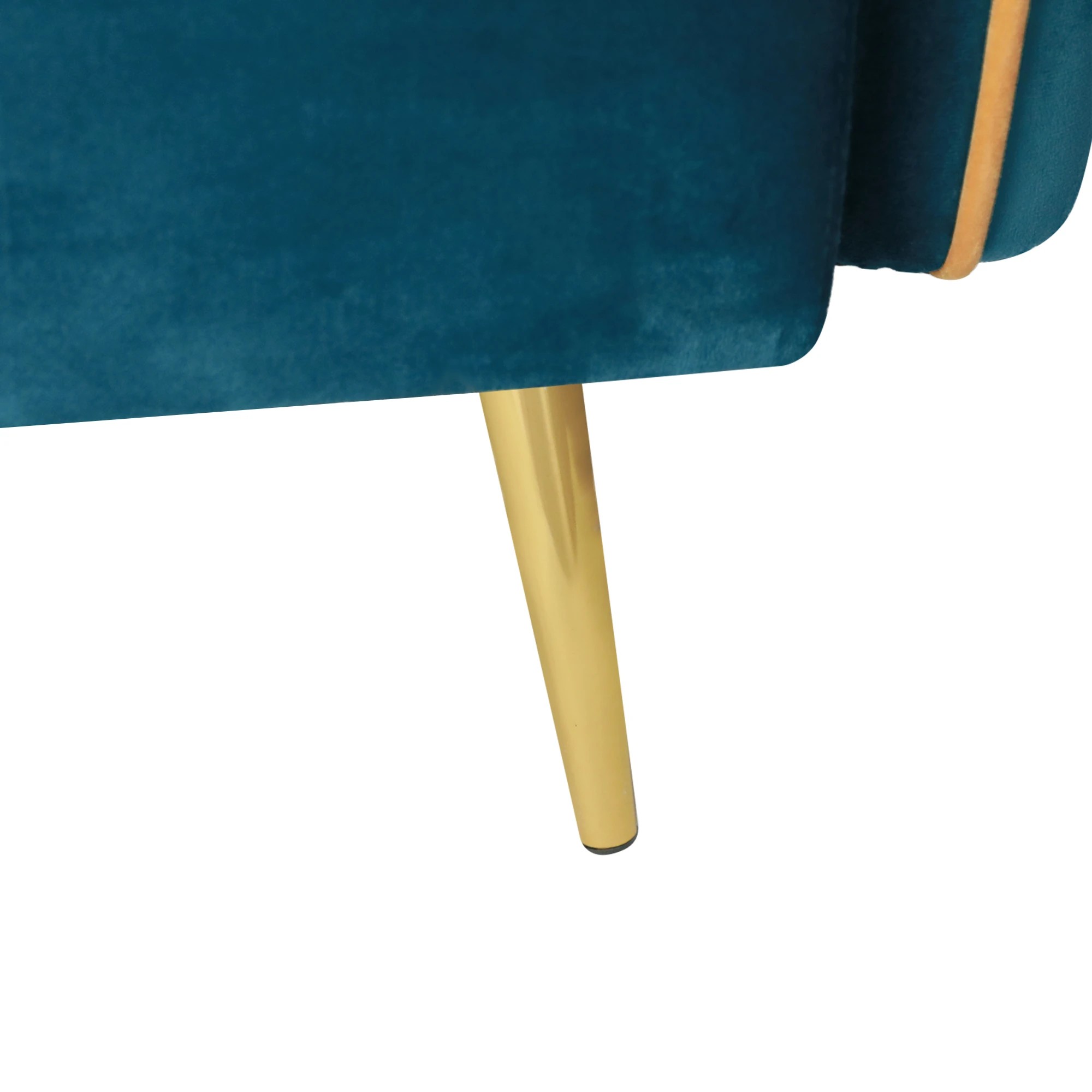 5 Levede 3 Seater Velvet Sofa Bed Blue, 5 of 6