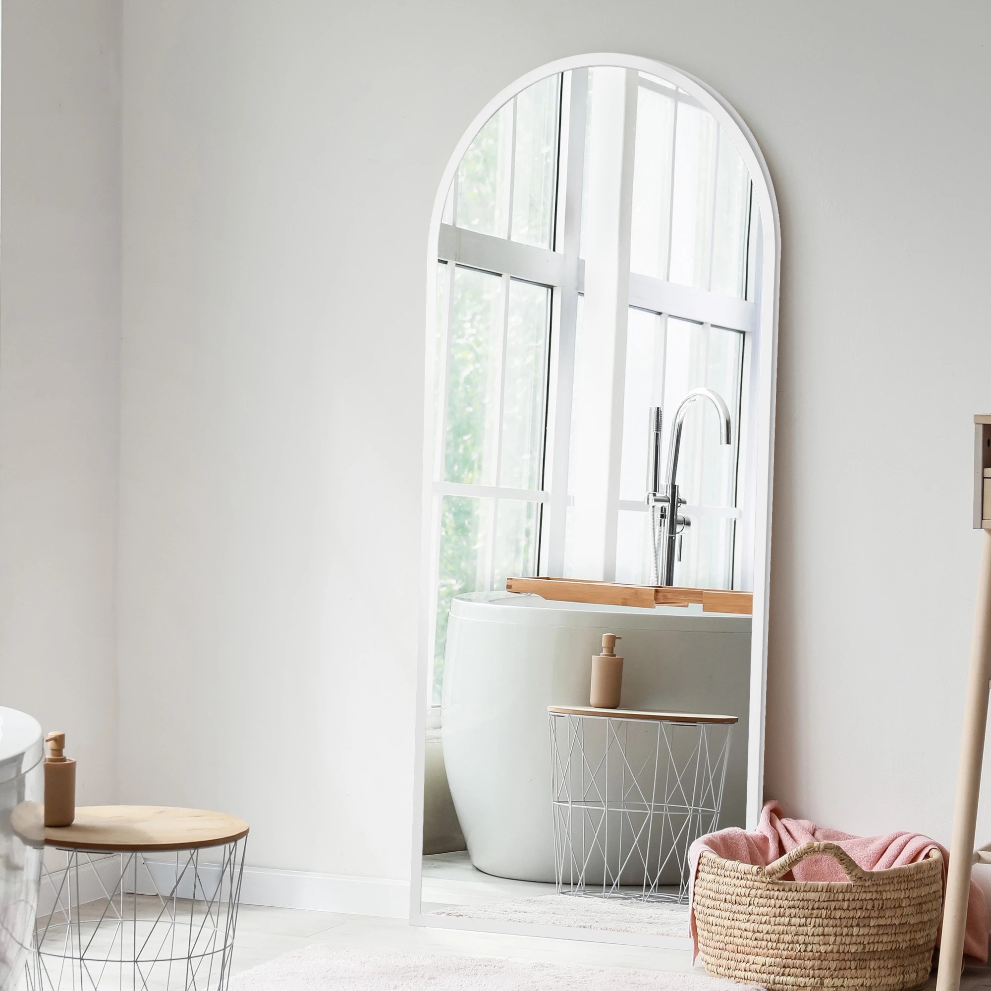 7 Yezi 180X80cm Full Length Mirror - White, 7 of 7