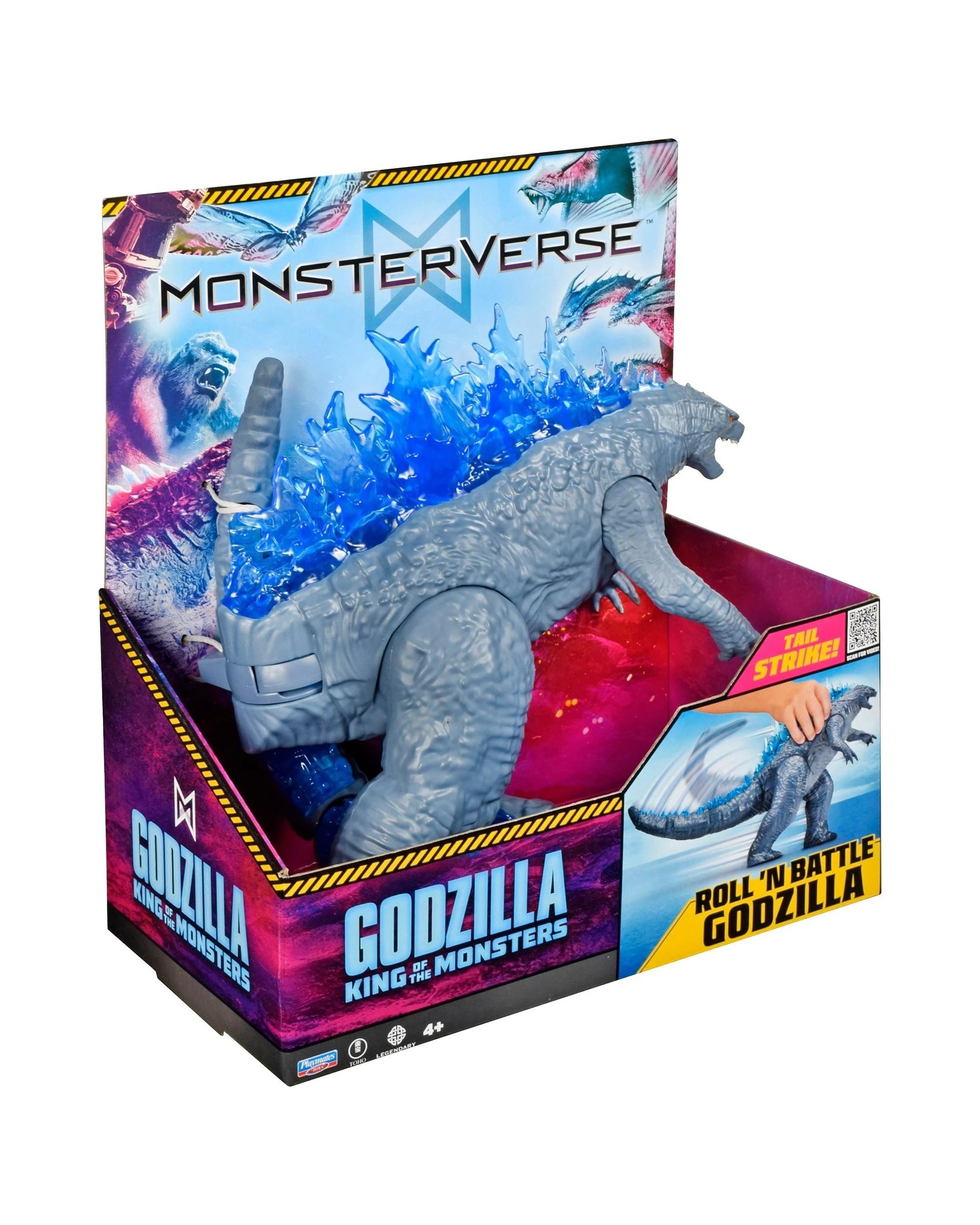 2 MonsterVerse Godzilla King of the Monsters Roll 'N Battle Godzilla 11 inch Giant Figure, 2 of 8