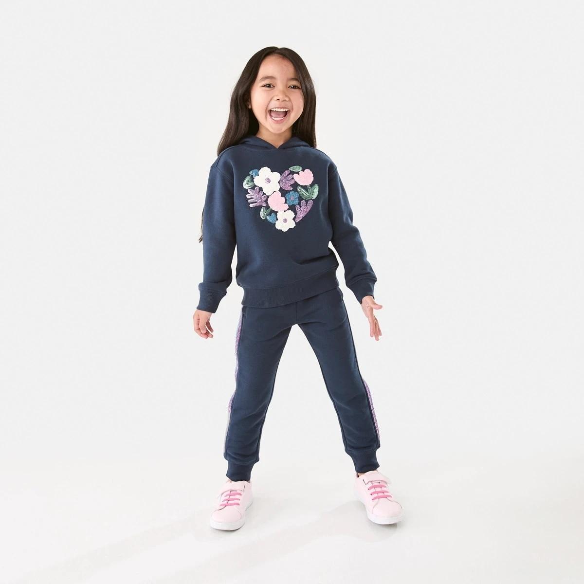 6 Sequin Trackpants Dress Navy, 6 of 9