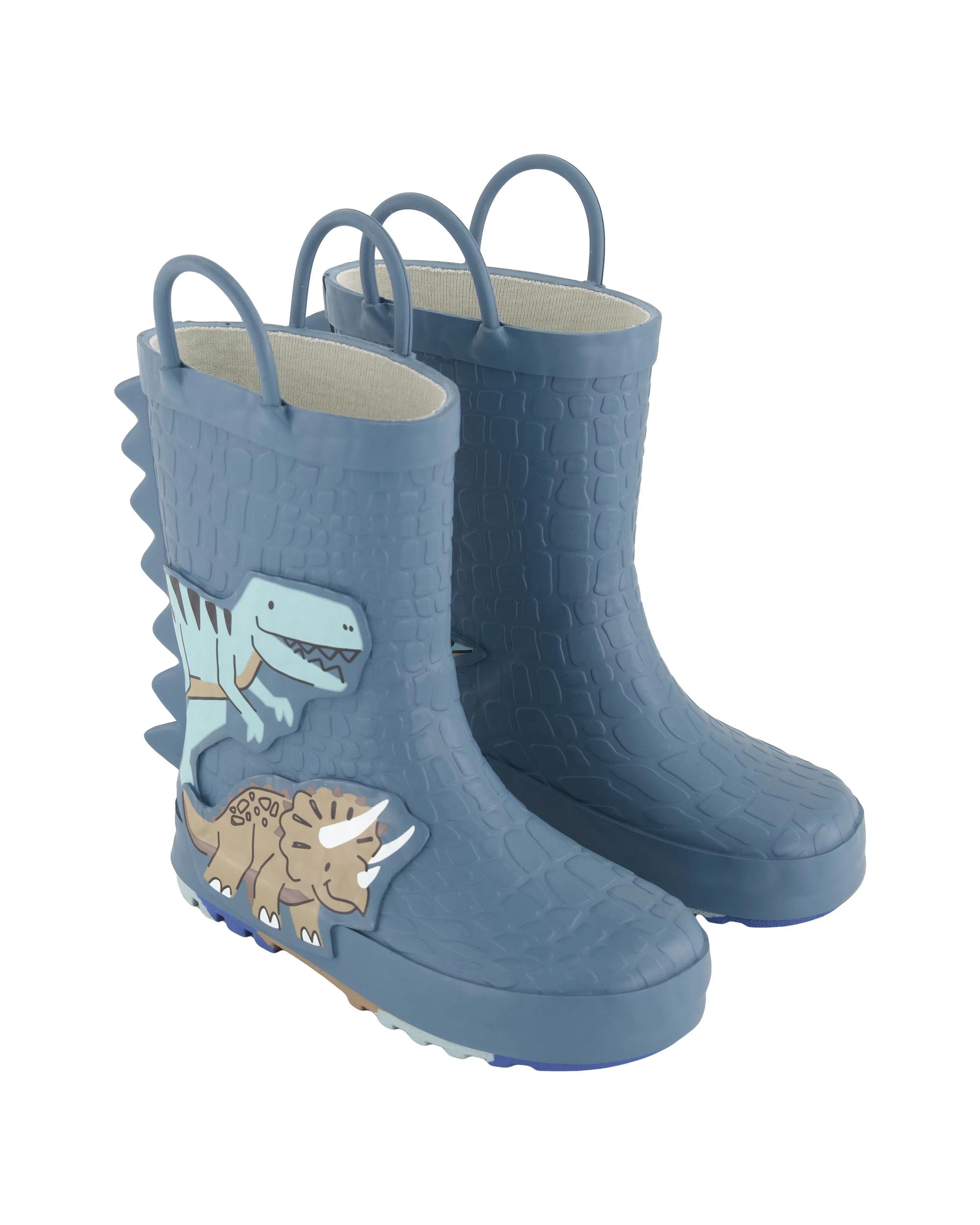 2 Junior Rainboots Sage Dino, 2 of 5