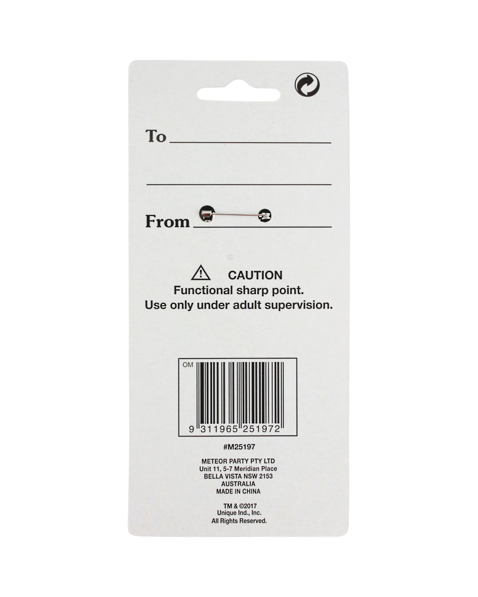 3 Meteor Birthday Boy Satin Ribbon Badge - Blue, 3 of 3