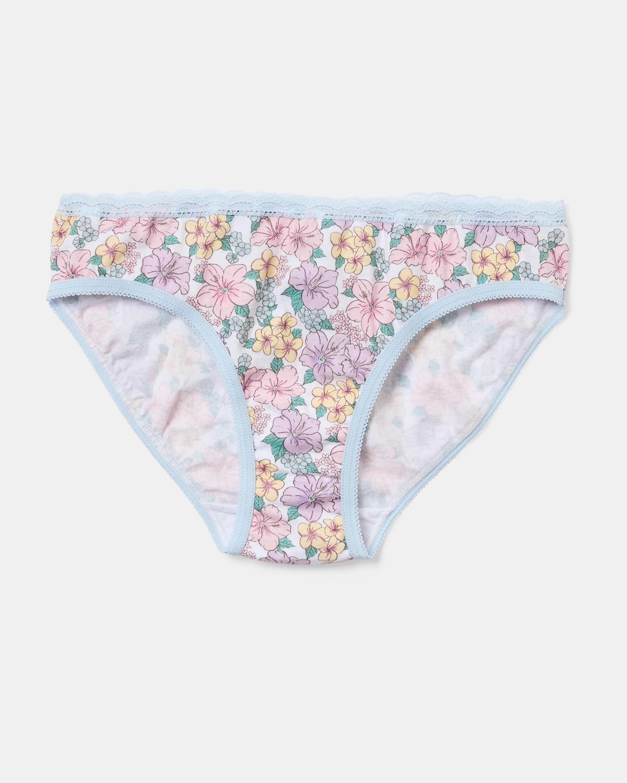 5 7 Pack Briefs Pnk Floral, 5 of 10