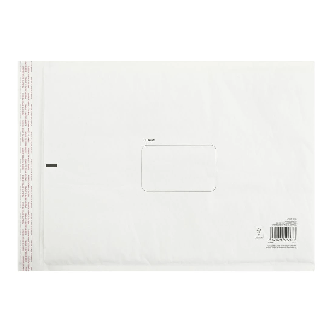 2 PPS Bubble Mailing Bag Size 7 360 x 485mm White, 2 of 2