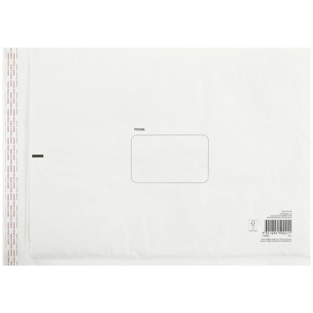 2 PPS Bubble Mailing Bag Size 7 360 x 485mm White, 2 of 2