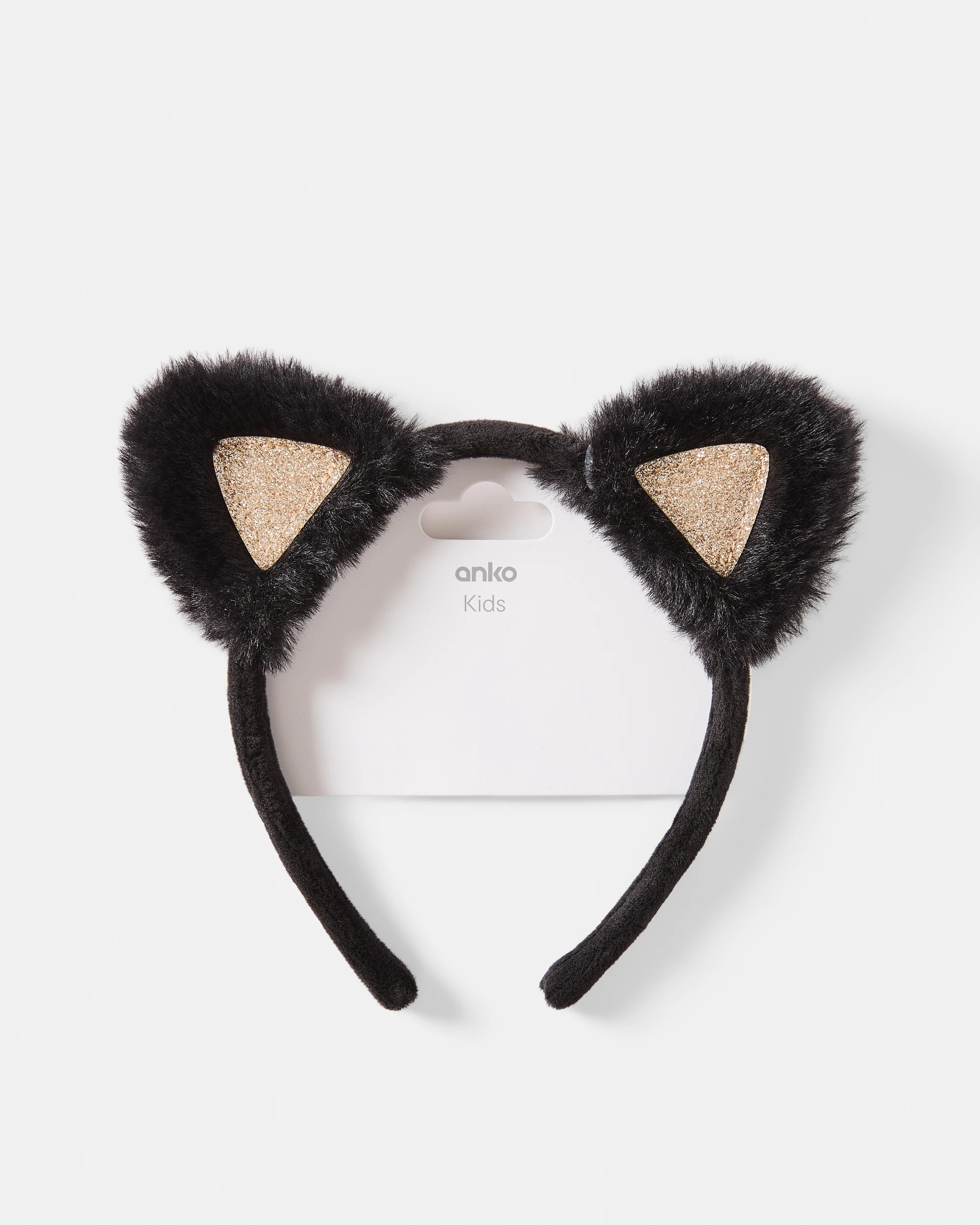 1 Cat Ear Headband - Black, 1 of 4