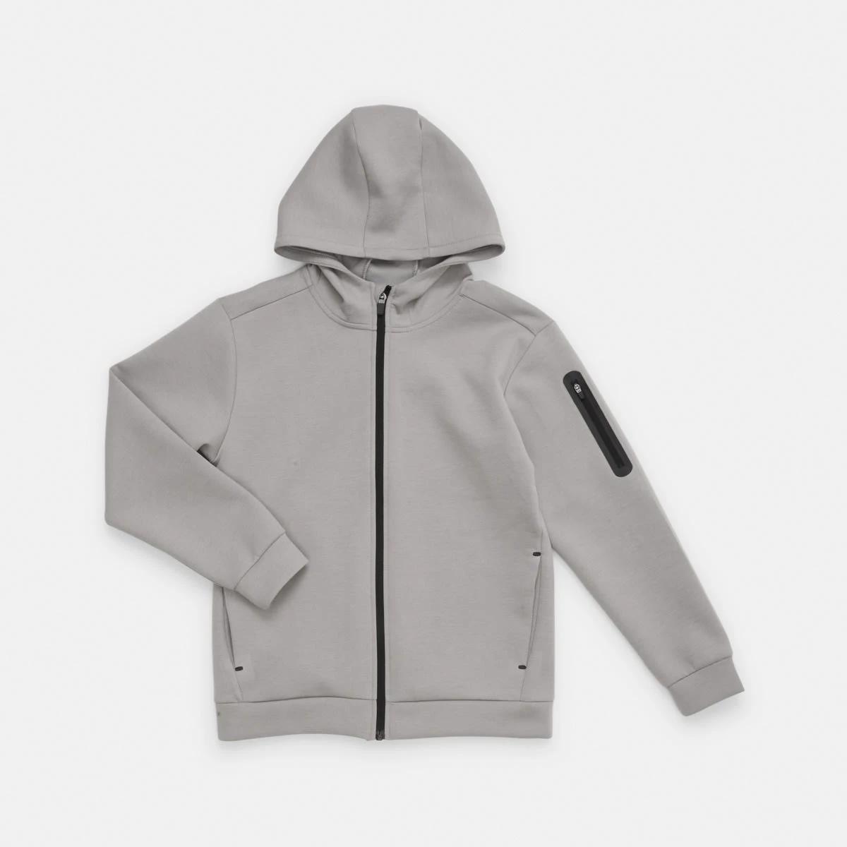 9 Active Kids Zip Through Hoodie Wther Grey, 9 of 10
