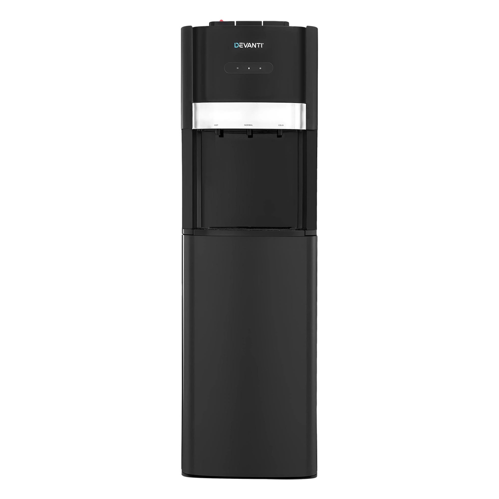 2 Devanti 3 Taps Water Cooler Dispenser Bottom Loading Dispenser Chiller Filter - Black, 2 of 9
