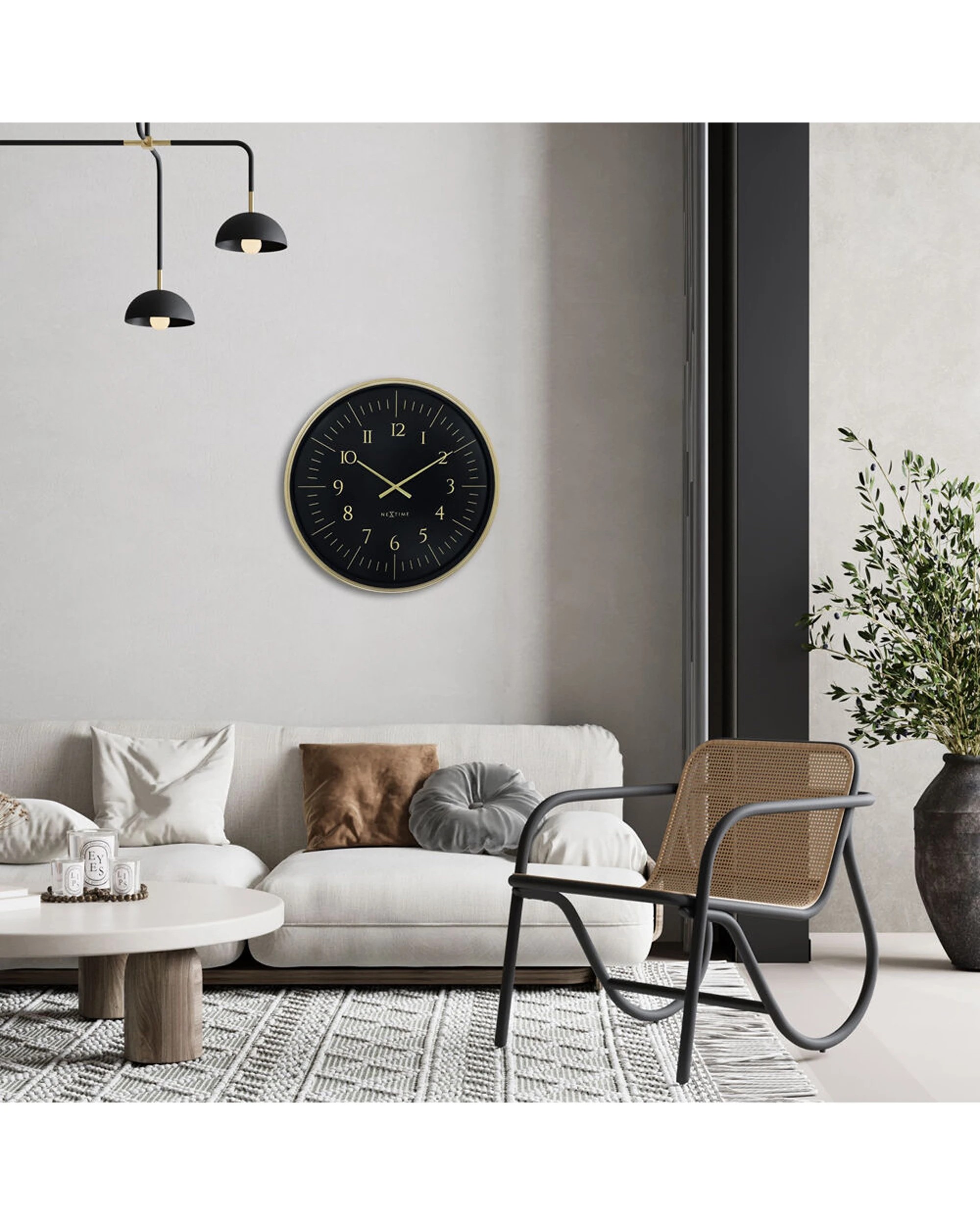 5 NeXtime Galaxy Large Wall Clock Modern Design 76cm - Multi, 5 of 5