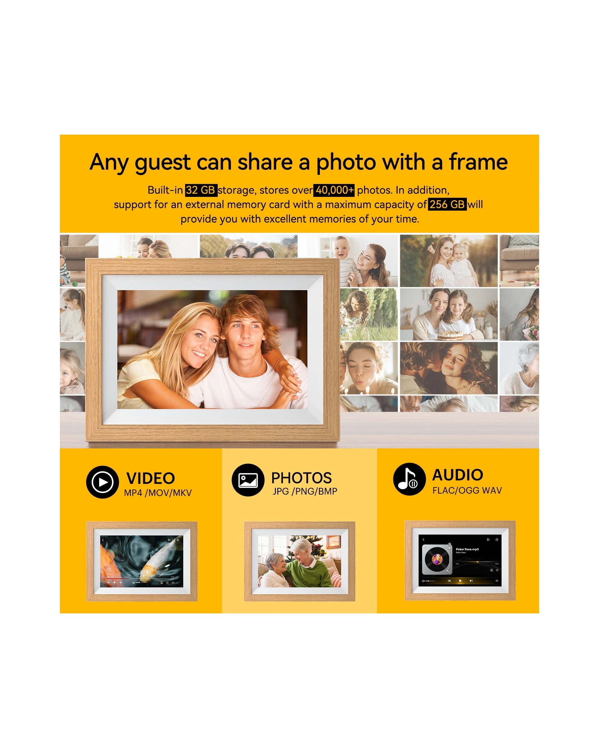 4 Kodak RCF-1012W 10.1 Inch Wi-Fi Photo Frame 32GB, 4 of 8