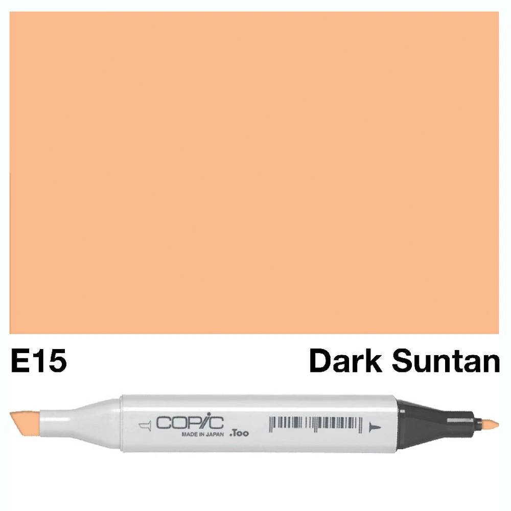 3 Copic Classic Original Dual Nib Marker E15 Dark Suntan, 3 of 3