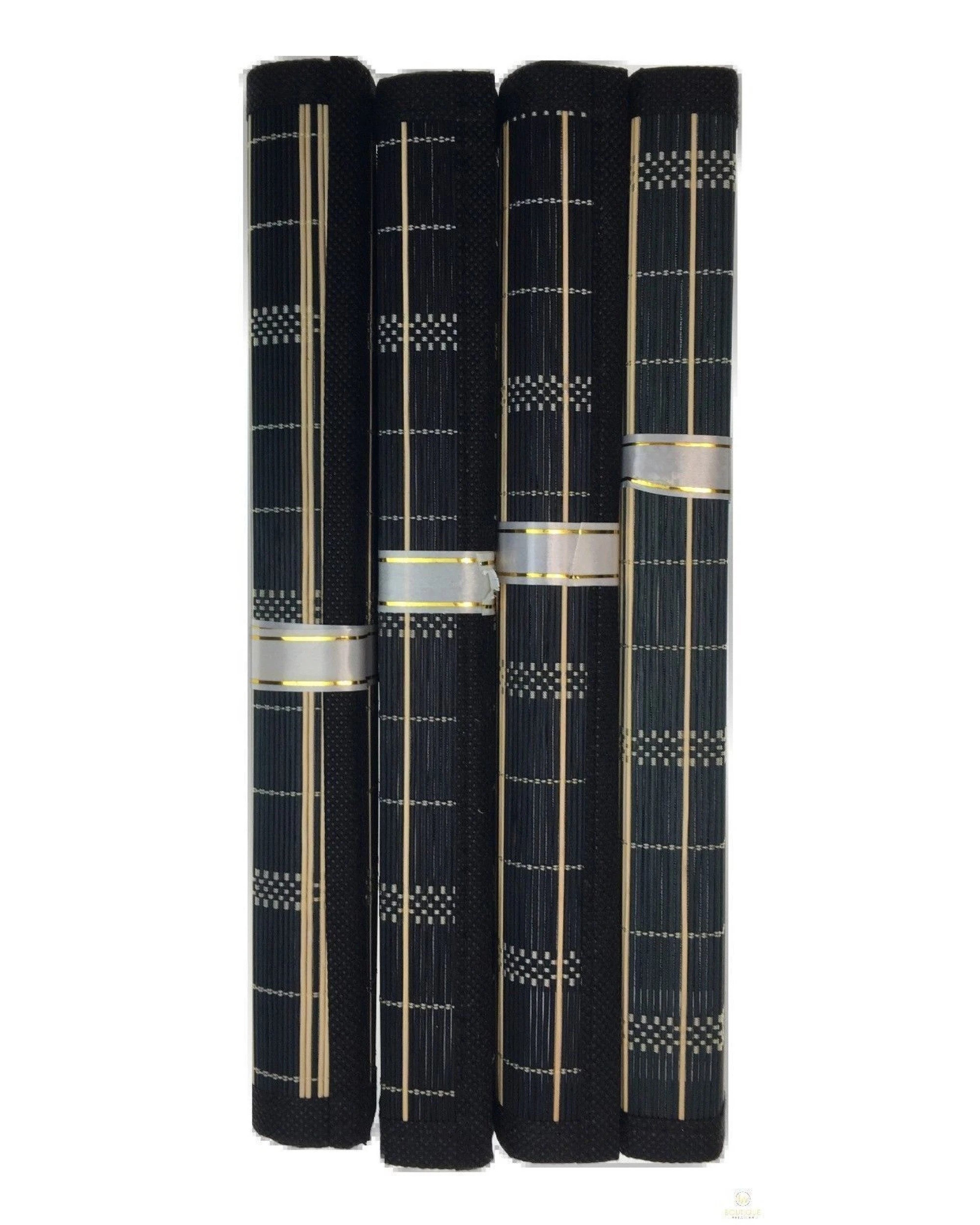 4 BR Home Bamboo Placemats Set for Dinner Table Decor, 4 of 7