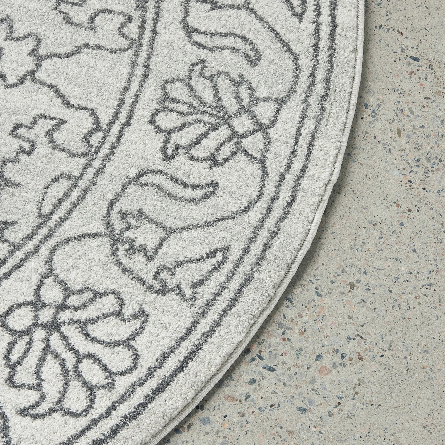 5 Common Ground Rugs Elysium Bjorn 200x200cm - Medium Round Power Loomed Pet Friendly Rug - Natural, 5 of 7
