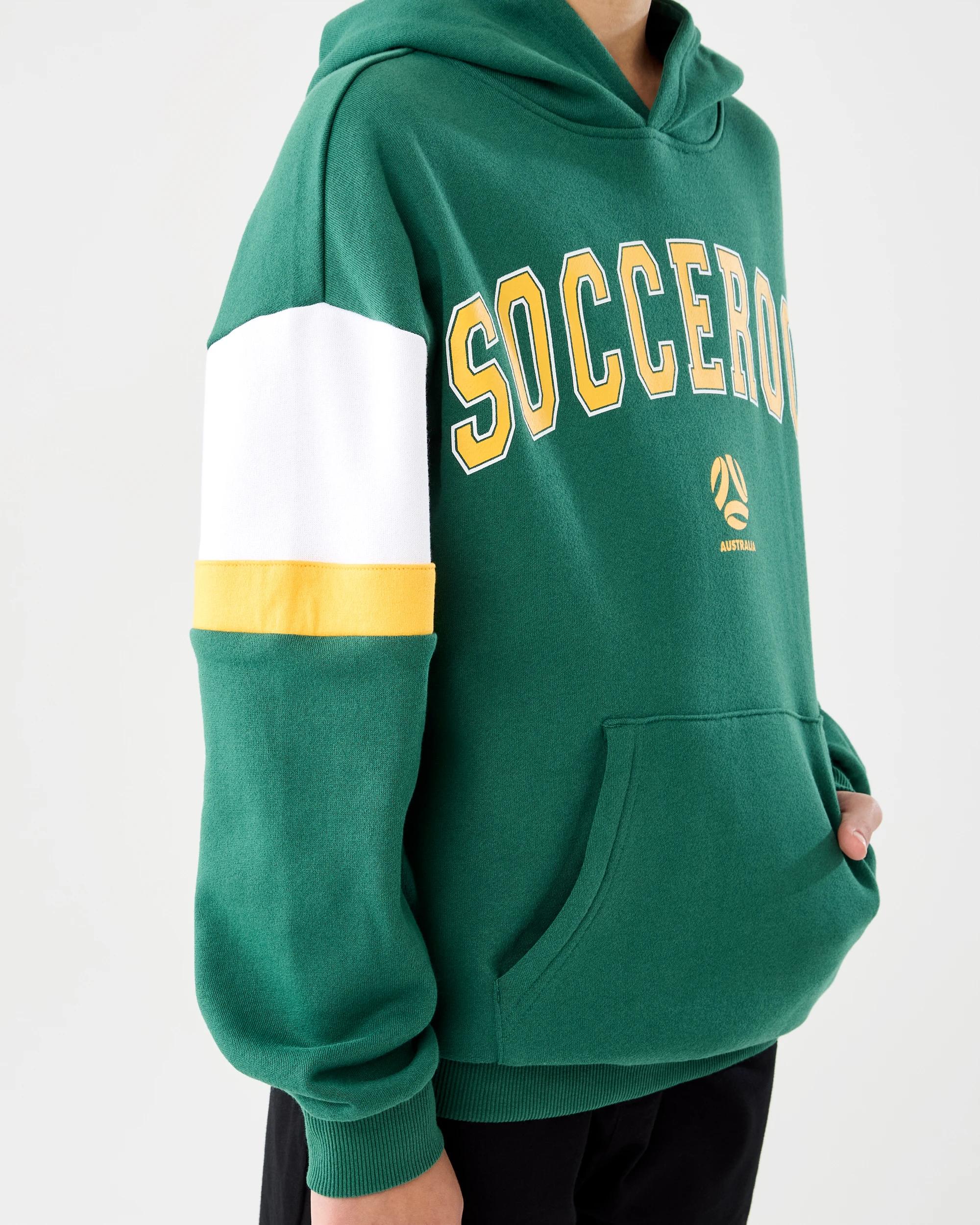 4 Socceroos Youth Hoodie Green, 4 of 7