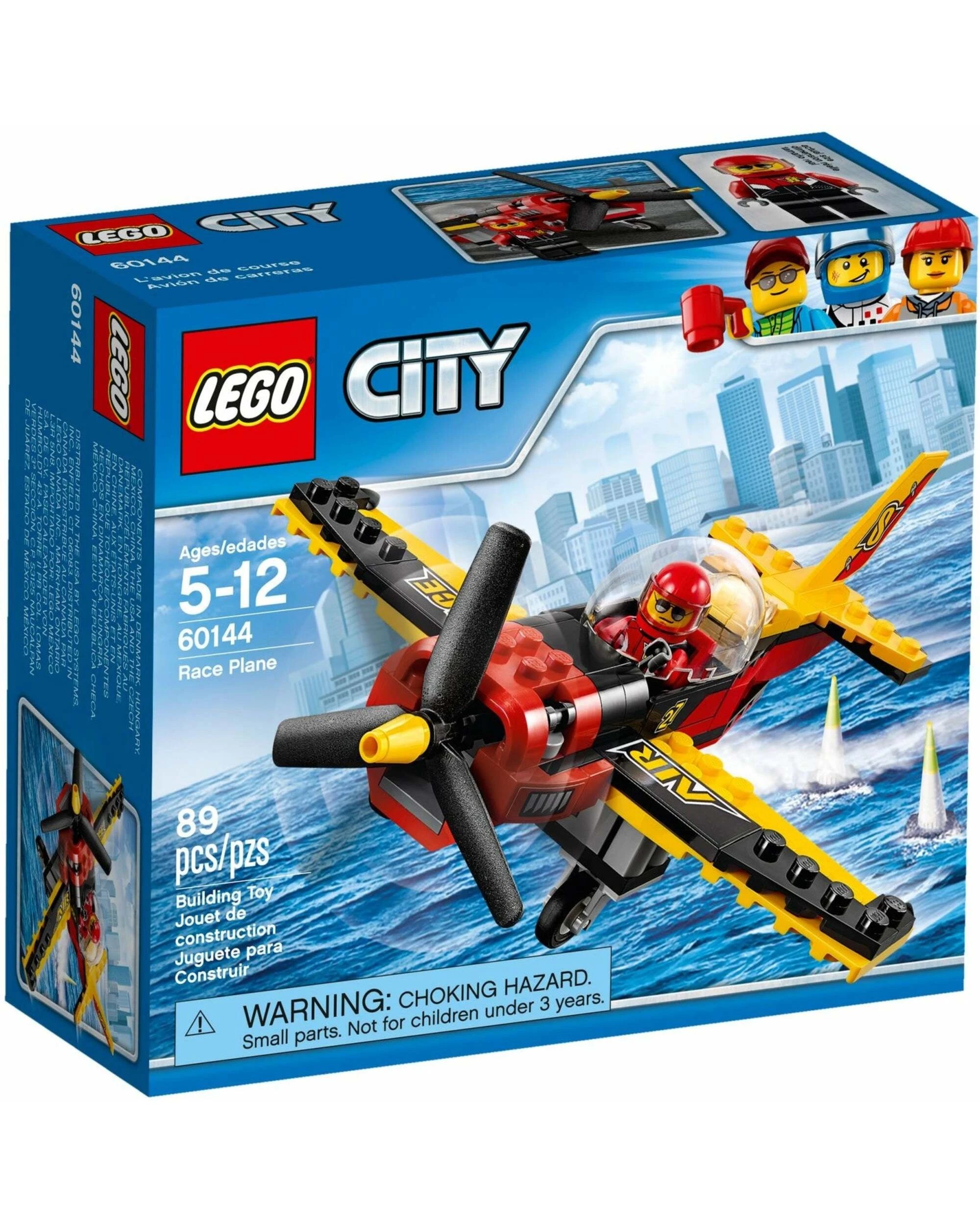1 LEGO 60144 Race Plane: Pilot Minifigure & Spinning Propeller, 1 of 3