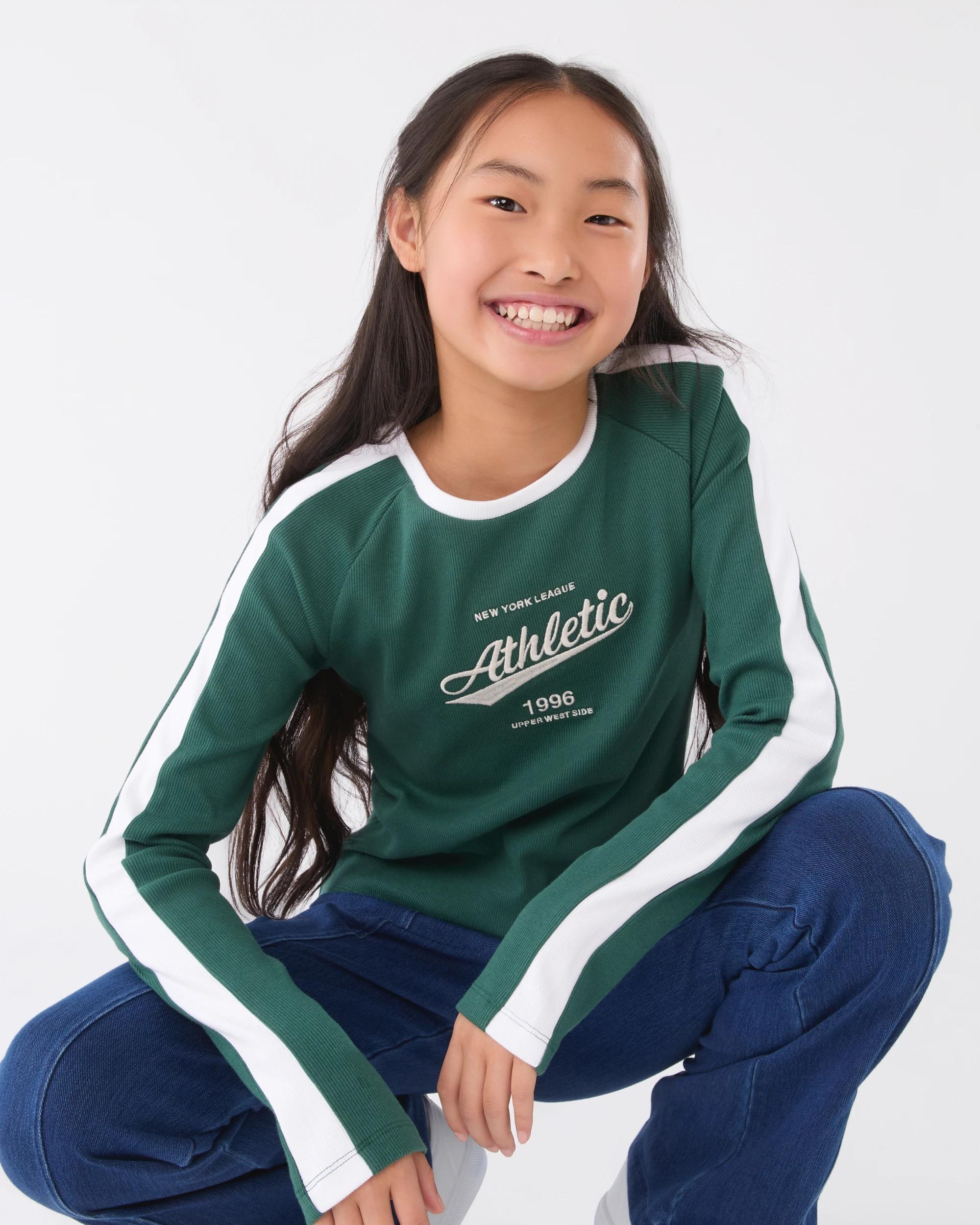 7 Long Sleeve Rib Top Grn Slgn, 7 of 7