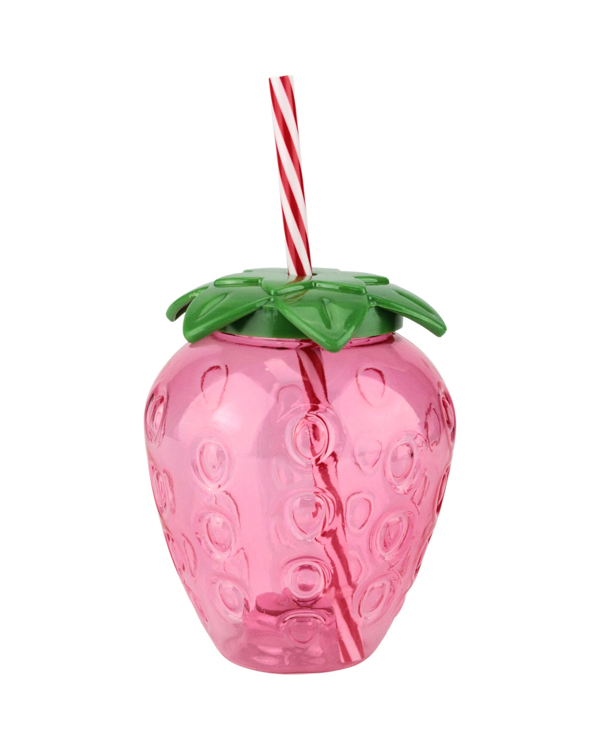 1 Partyrama Strawberry Novelty Cup with Straw, 1 of 3