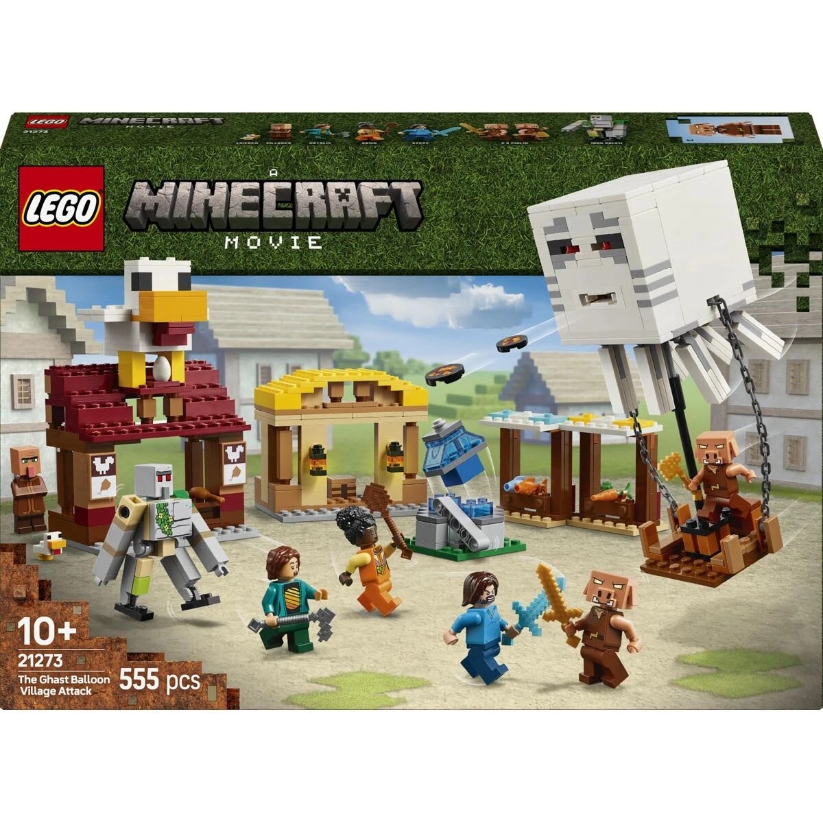 1 LEGO Minecraft The Ghast Balloon Village Attack 21273, 1 of 10