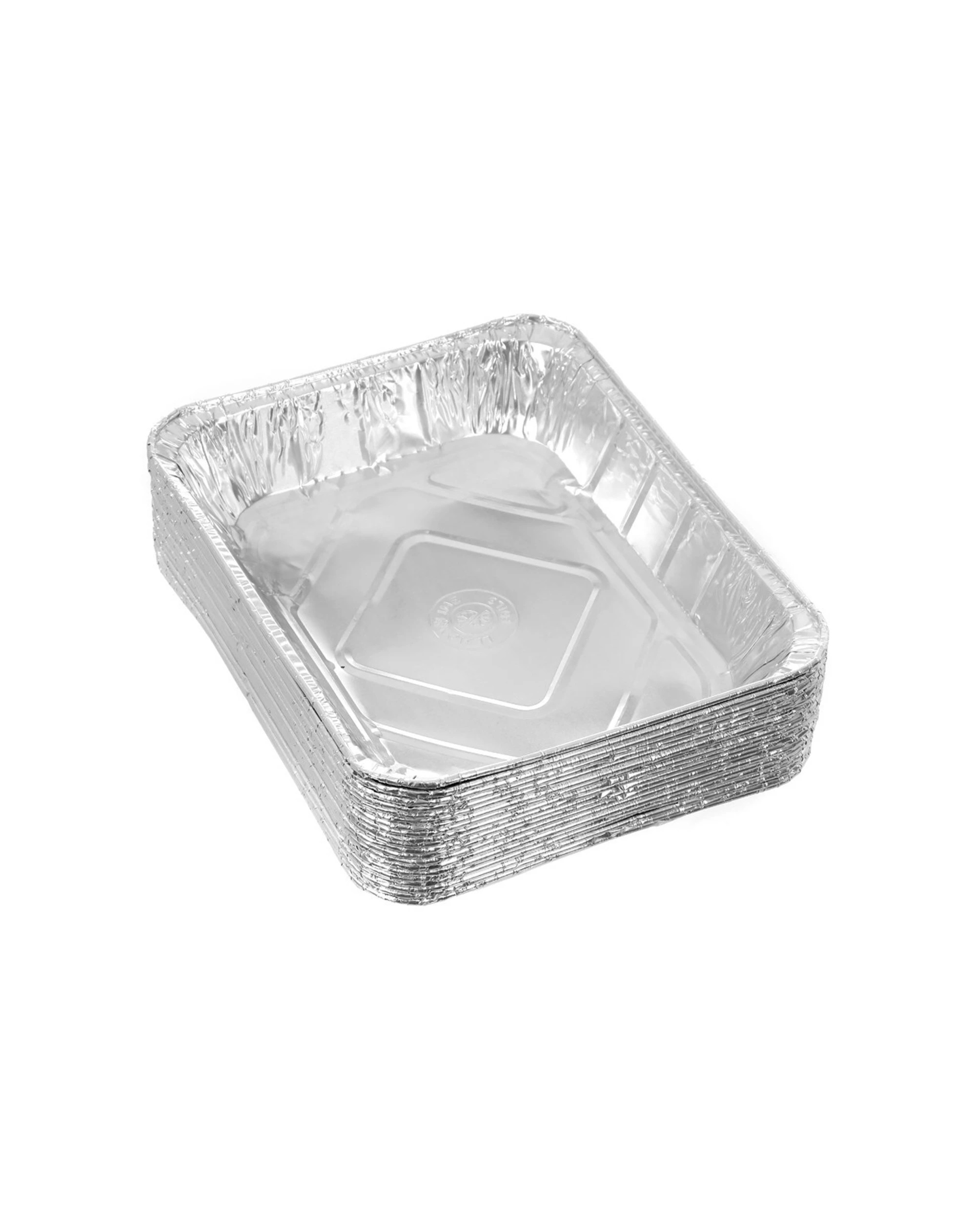 2 20pc Lemon & Lime 31.5cm Disposable Aluminium Foil Bbq/oven Roasting/baking Tray
 - Silver, 2 of 3