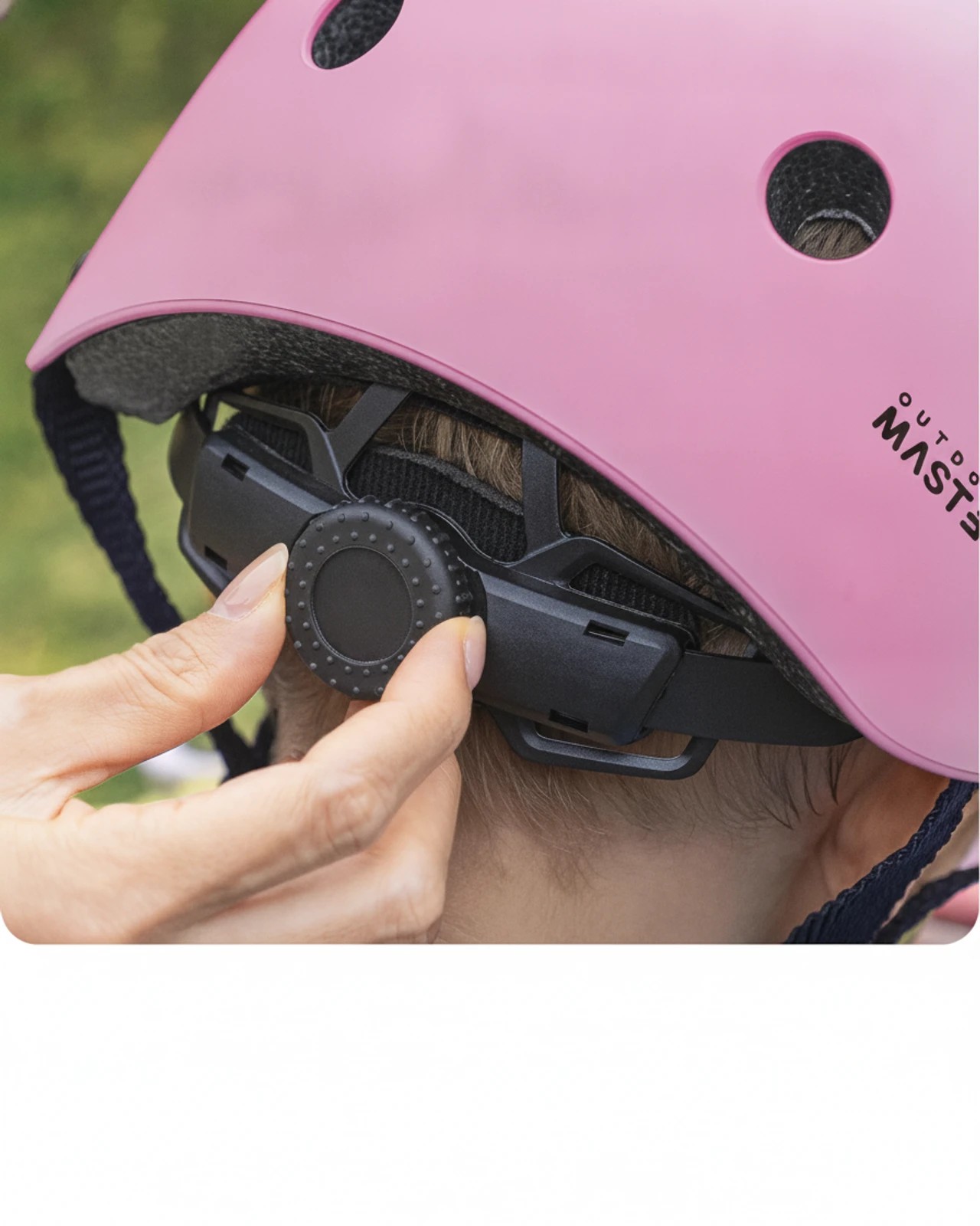 3 OutdoorMaster Kids Bike Helmet Adjustable Multi-Sport Skateboard Helmet Blue Pink Gradient S - Pink, 3 of 6