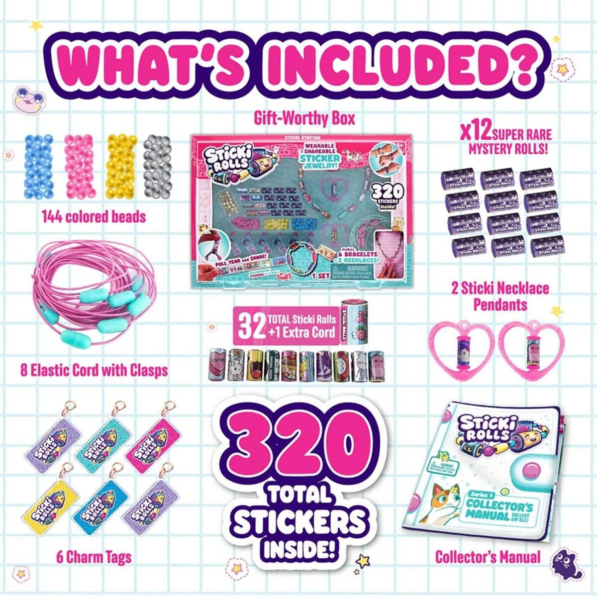 4 Sticki Rolls Sticki Station Jewellery Kit, 4 of 11