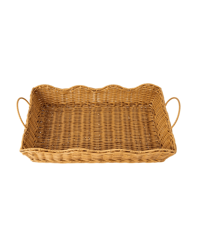 Wavy Edge Rattan Look 