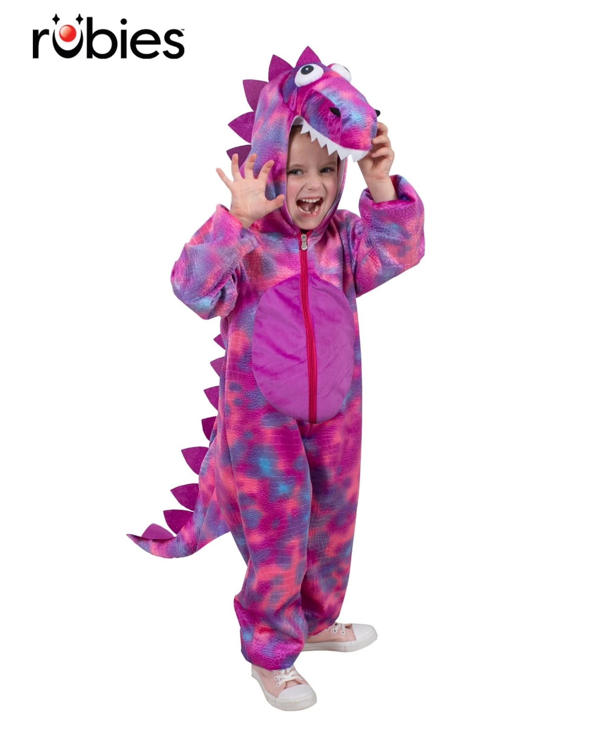 3 Roarin' Rex Pink Dinosaur Costume Size 1-2 Years, 3 of 6