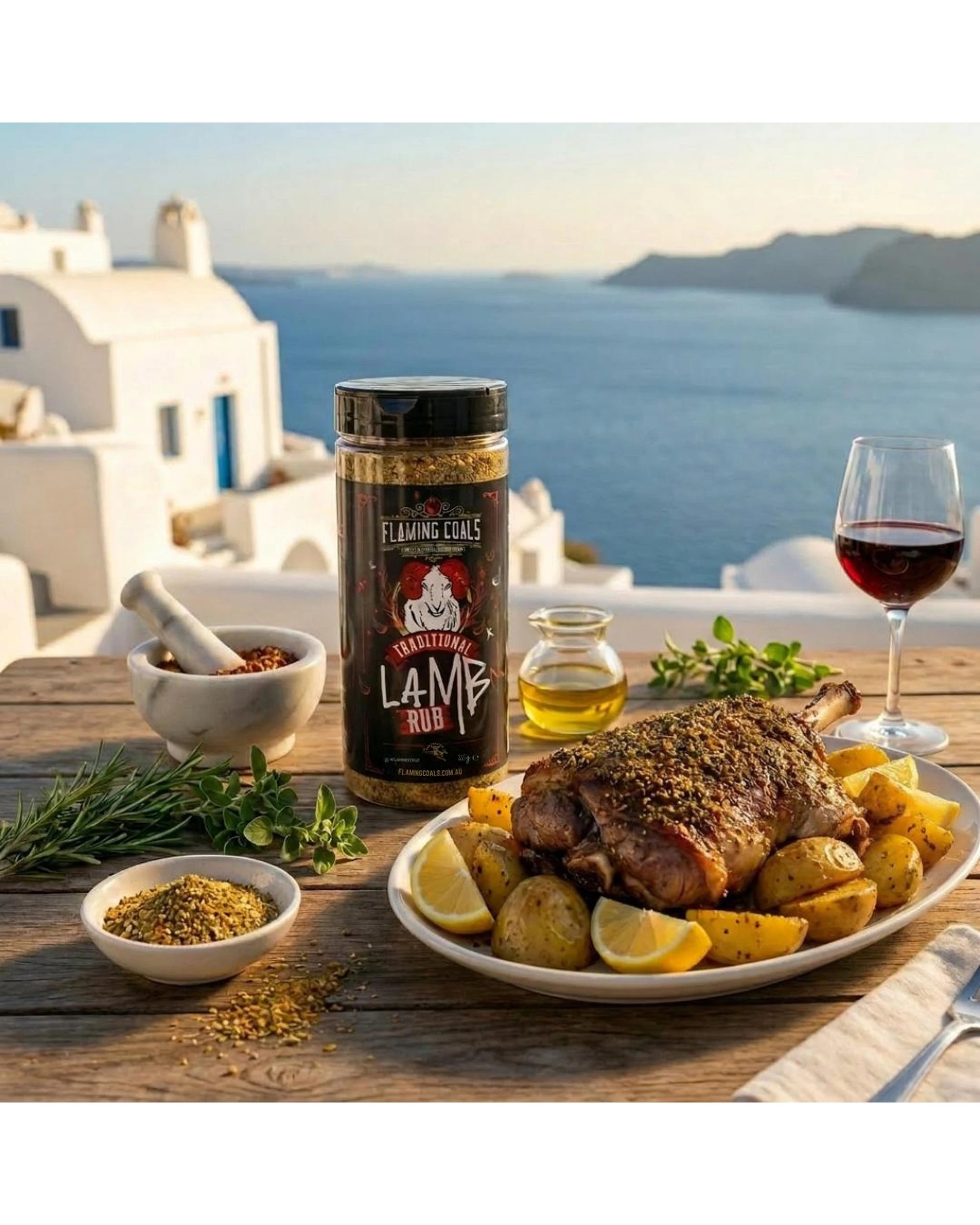 2 Flaming Coals Traditional Greek Lamb Rub, 2 of 10