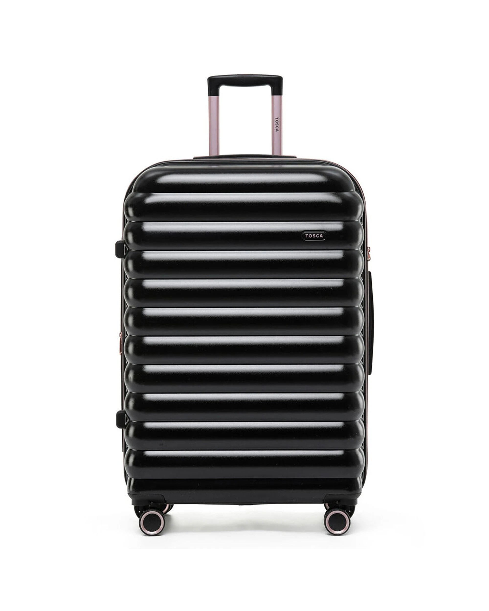 1 Tosca Como Large Lightweight Trolley Case - Black, 1 of 3